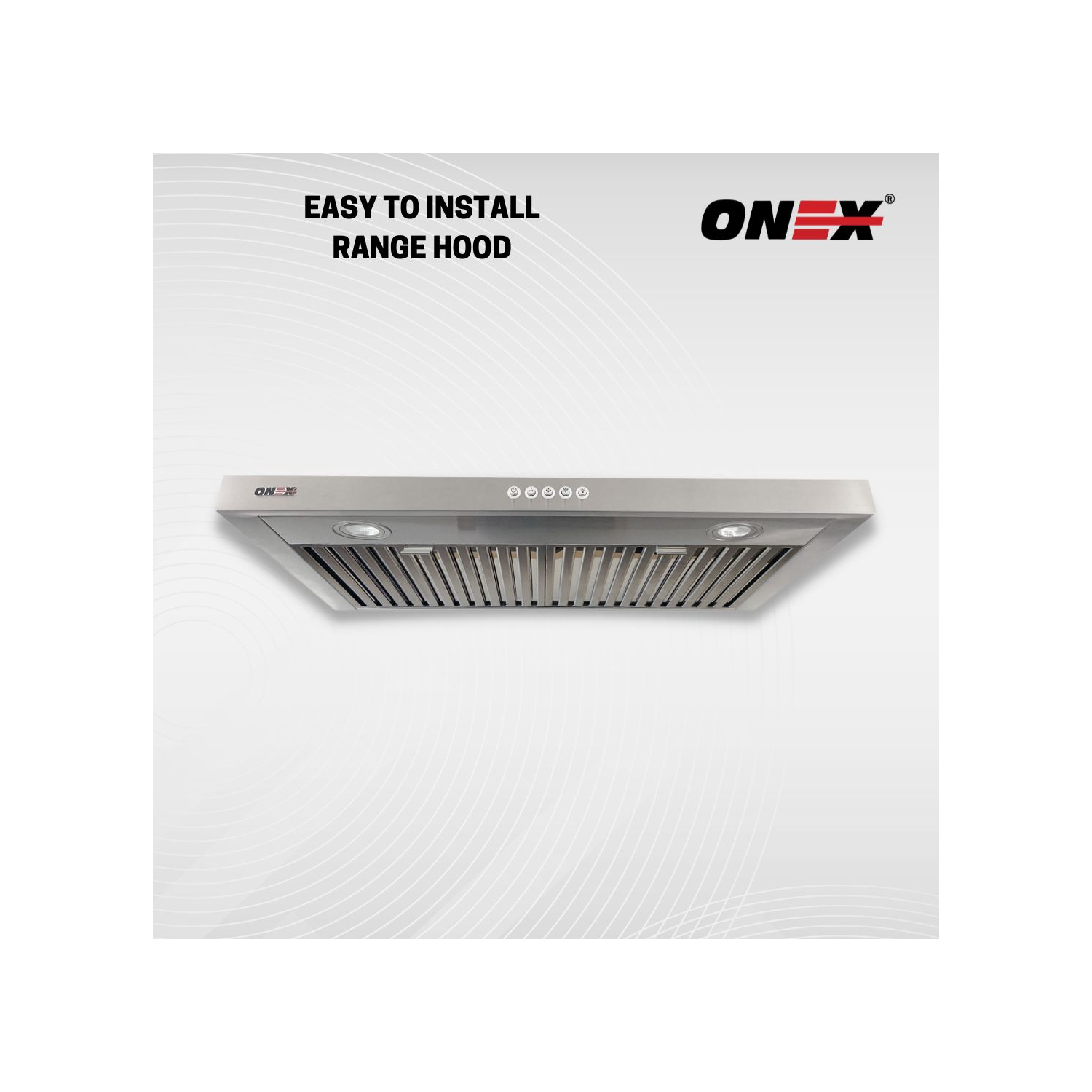 ONEX® 30" 450 CFM Hotte de cuisine sous armoire avec conduit en blanc #OHF300WH