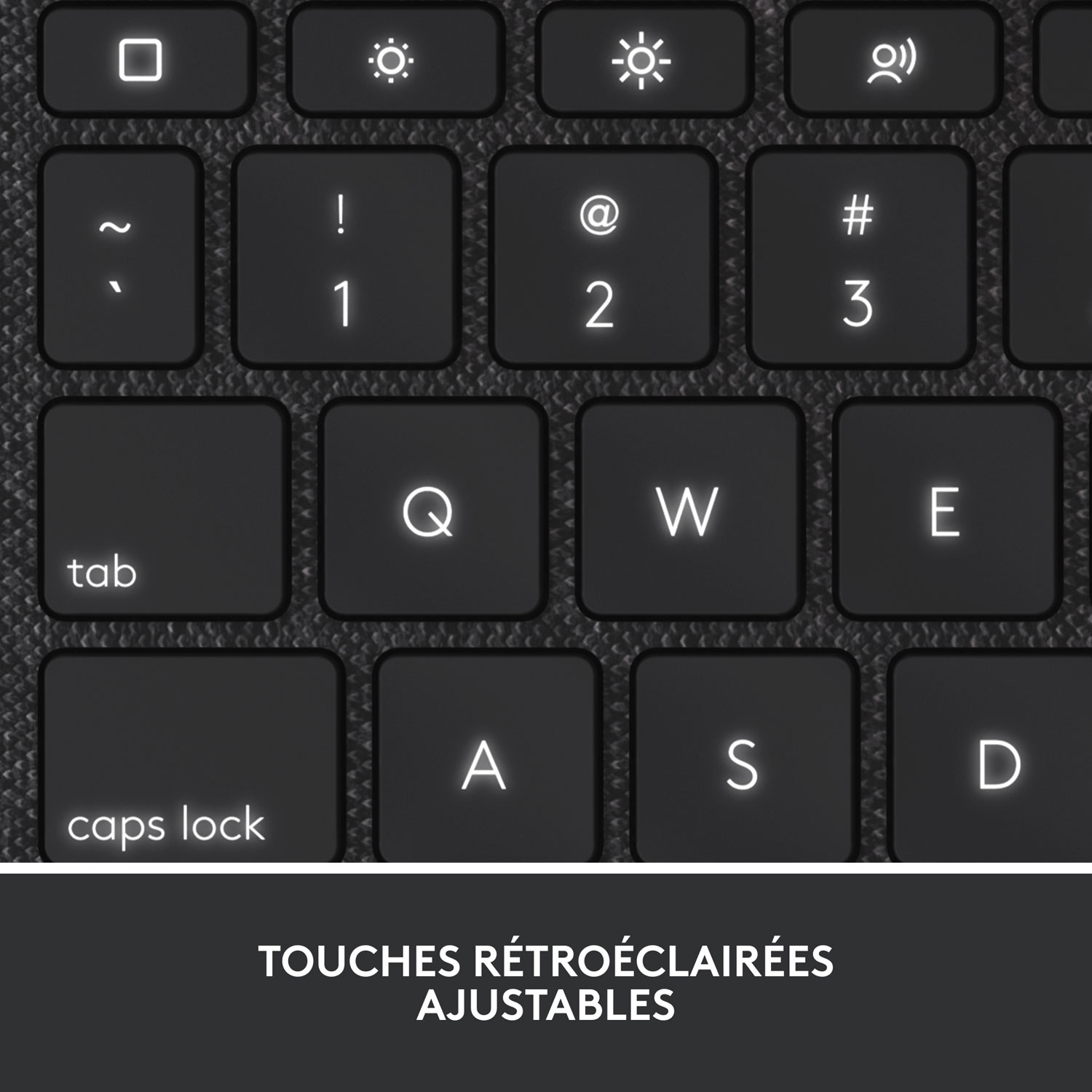 Étui-clavier Combo Touch avec pavé tactile et clavier résistant aux éclaboussures de Logitech pour iPad - Gris Oxford