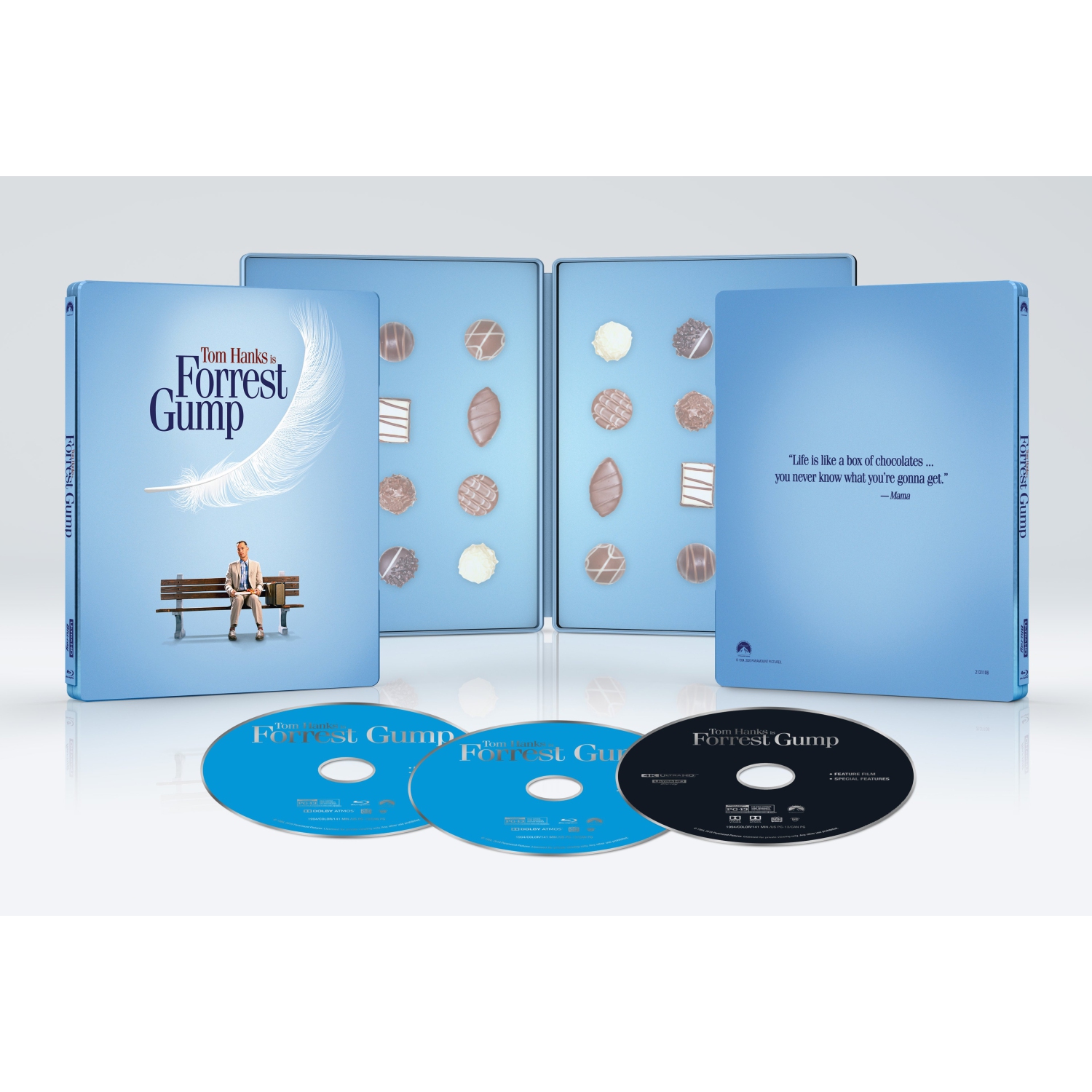 Forrest Gump [SteelBookMD] [comprend une copie numérique] [Blu-ray/Blu-ray Ultra HD 4K] [exclusivité Best Buy]
