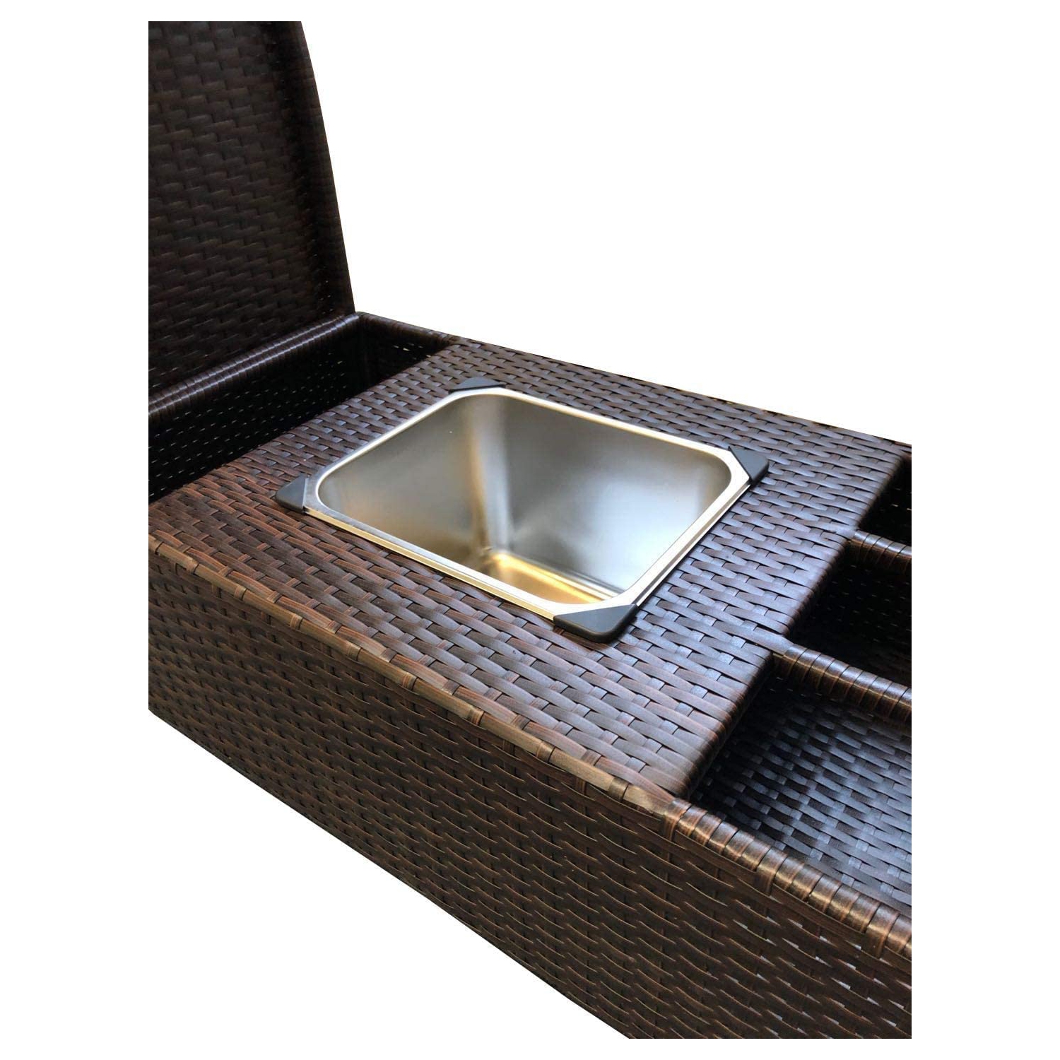 Furniture One attan Bar Cart 2-Tier Brown