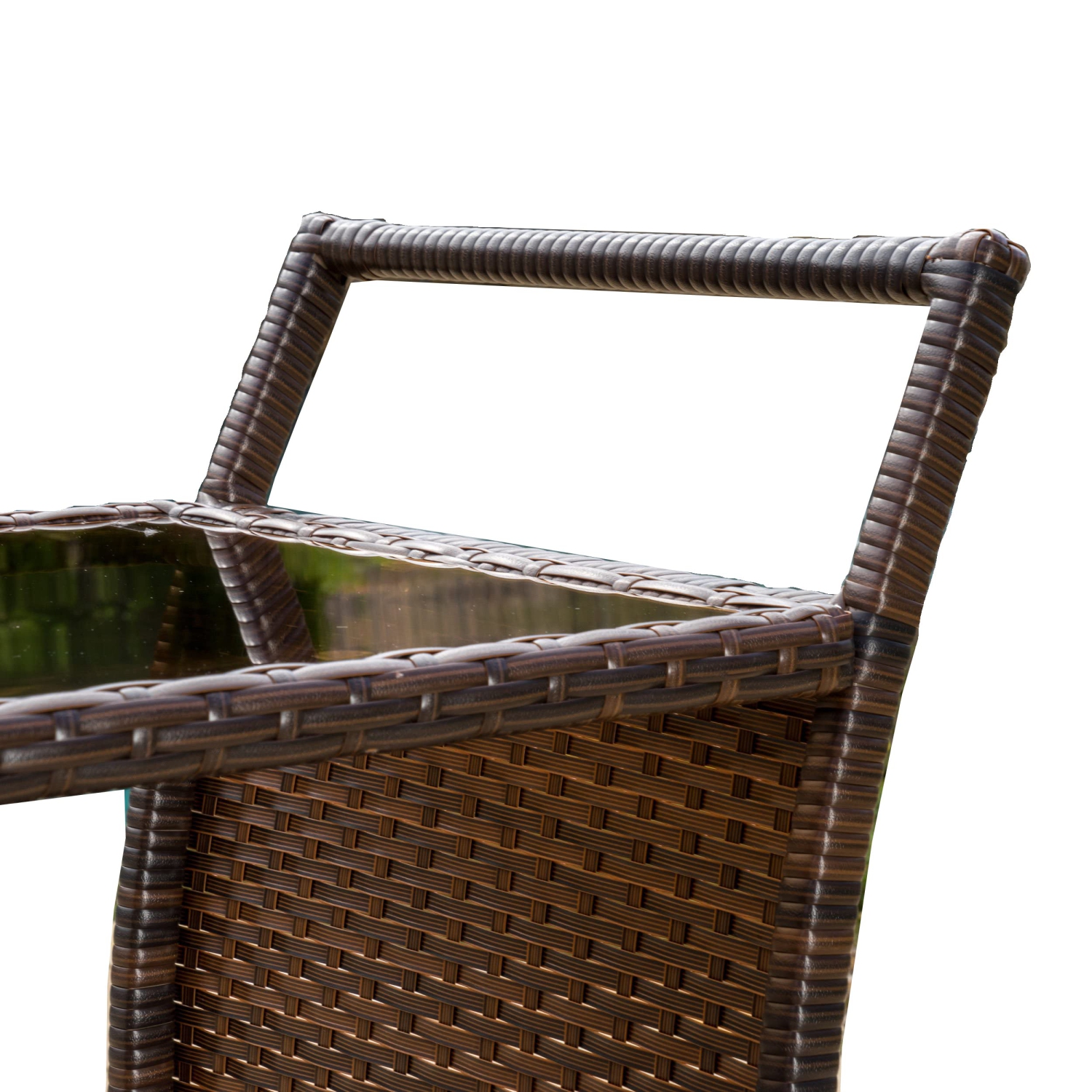 Furniture One attan Bar Cart 2-Tier Brown