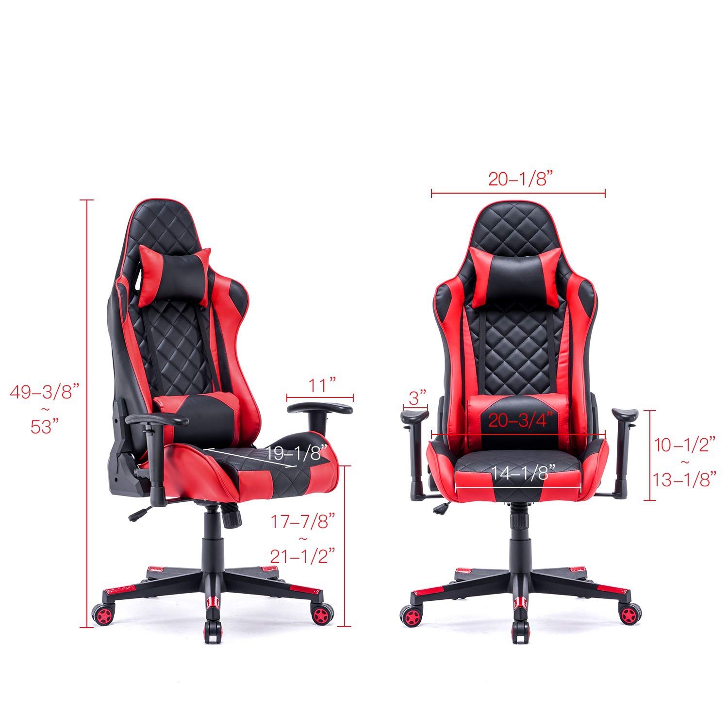 Furniture One Gaming Chair Racing Red