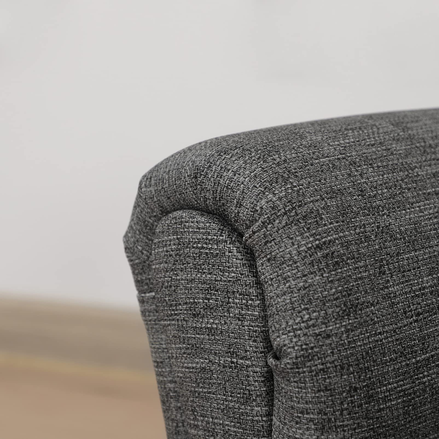 Furniture One Child’s Armchair with Ottoman Gray