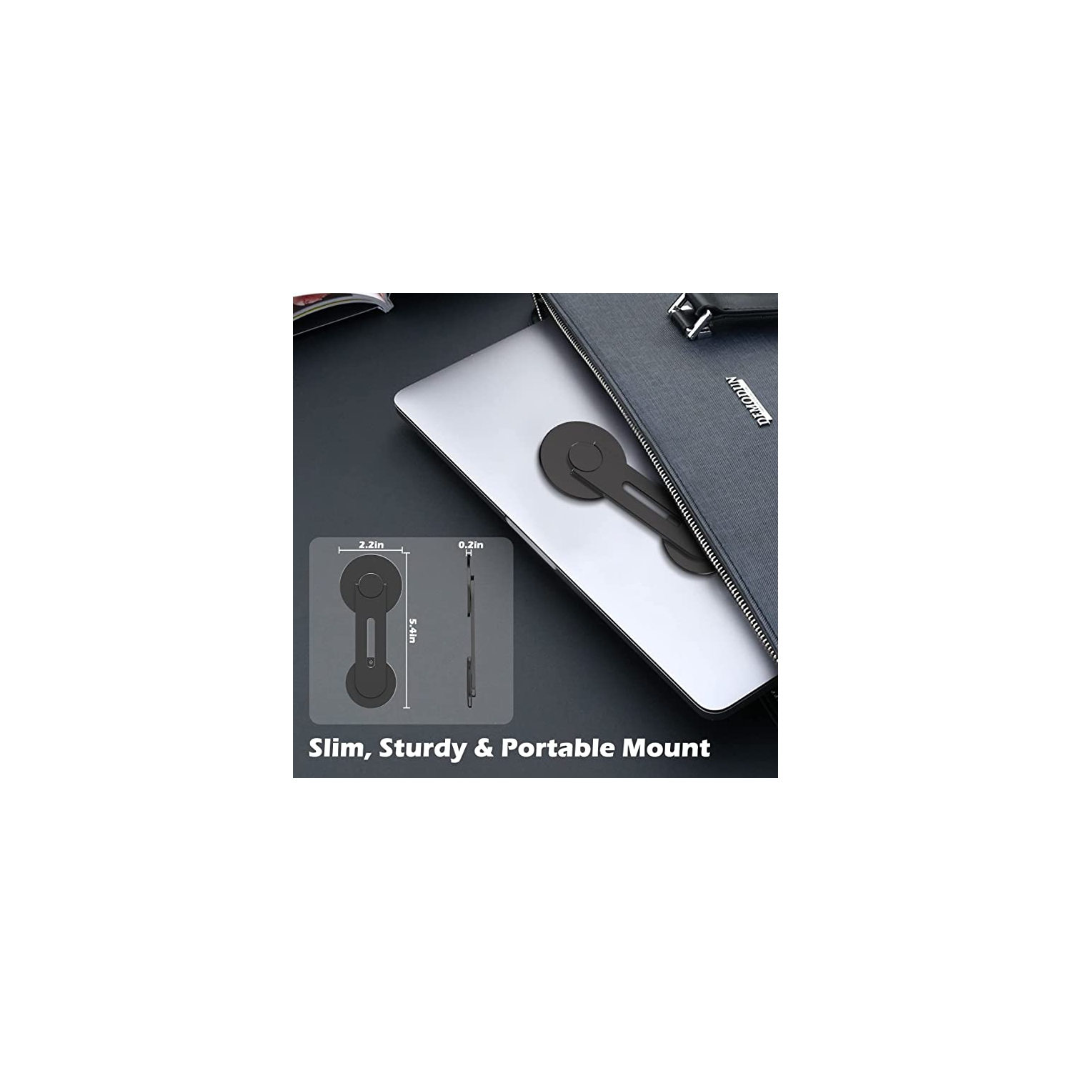 Continuity Camera Mount for MacBook Compatible with Magsafe for iPhone Webcam Mount, Magnetic Phone Holder for Tesla, Laptop & Monitor