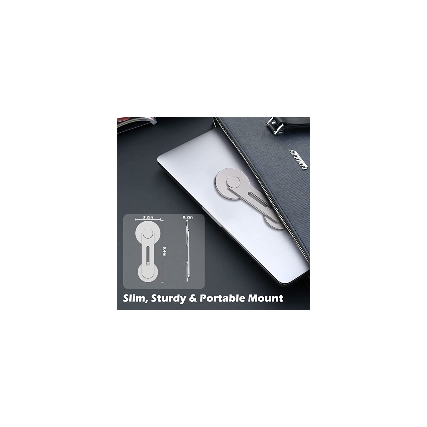 Continuity Camera Mount for MacBook Compatible with Magsafe for iPhone Webcam Mount, Magnetic Phone Holder for Tesla, Laptop & Monitor