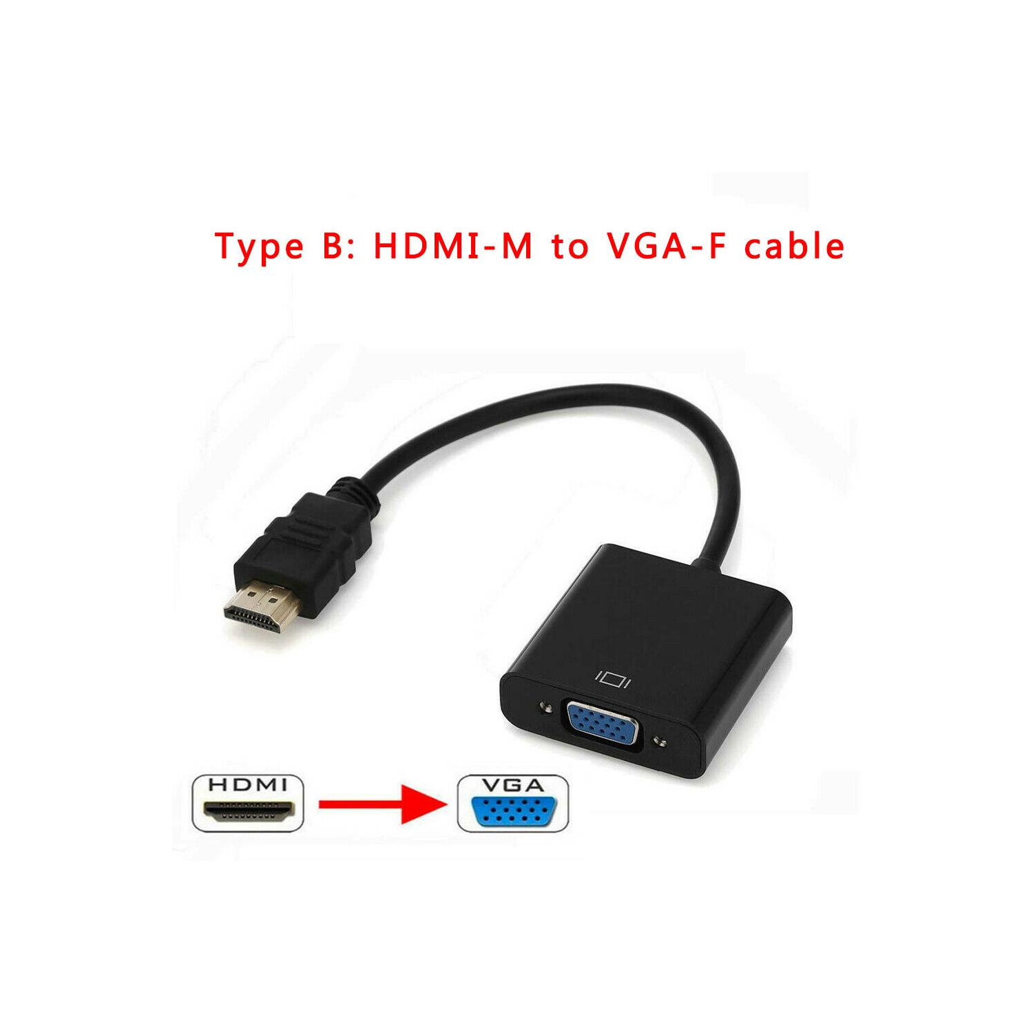 SuperShield HDMI to VGA Adapter - Black