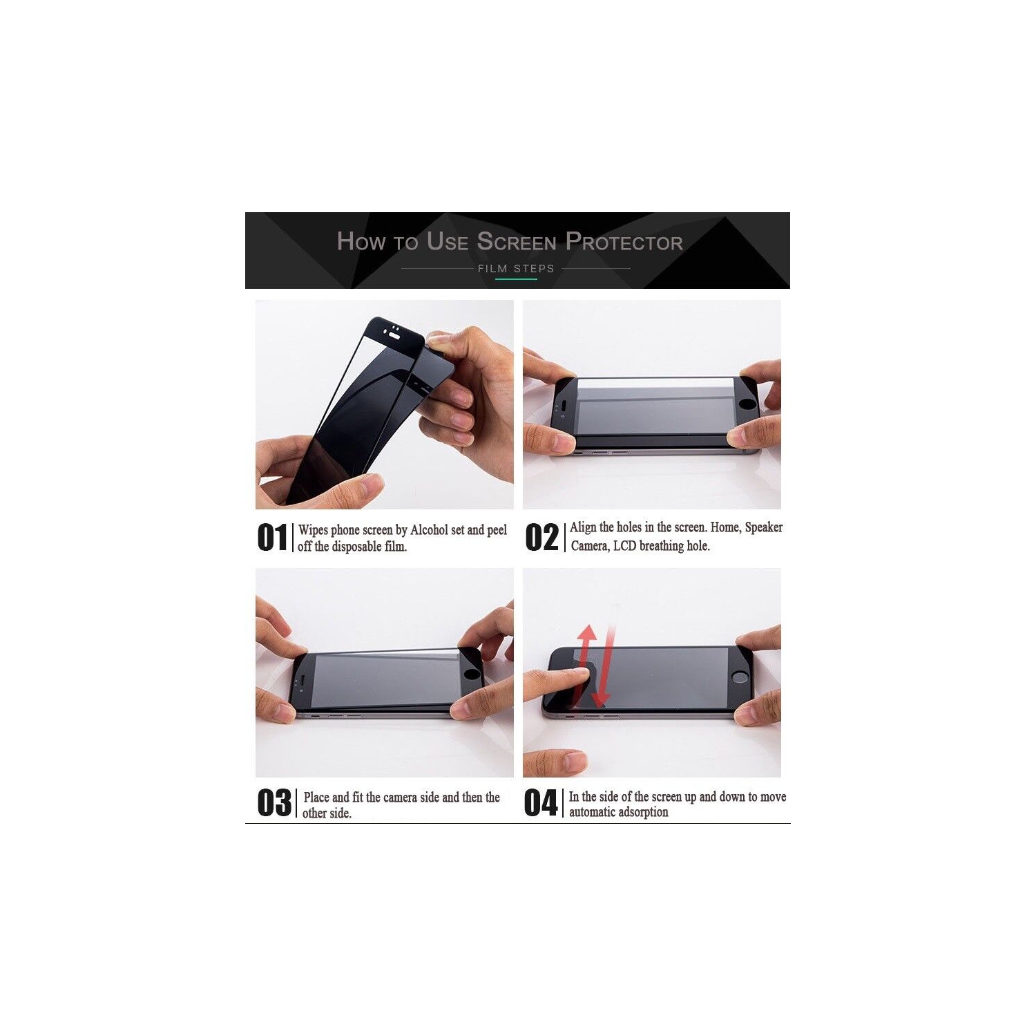 [2 PACK] Apple iPhone SE 2020 Black Tempered Screen Protector Guard - Case Friendly