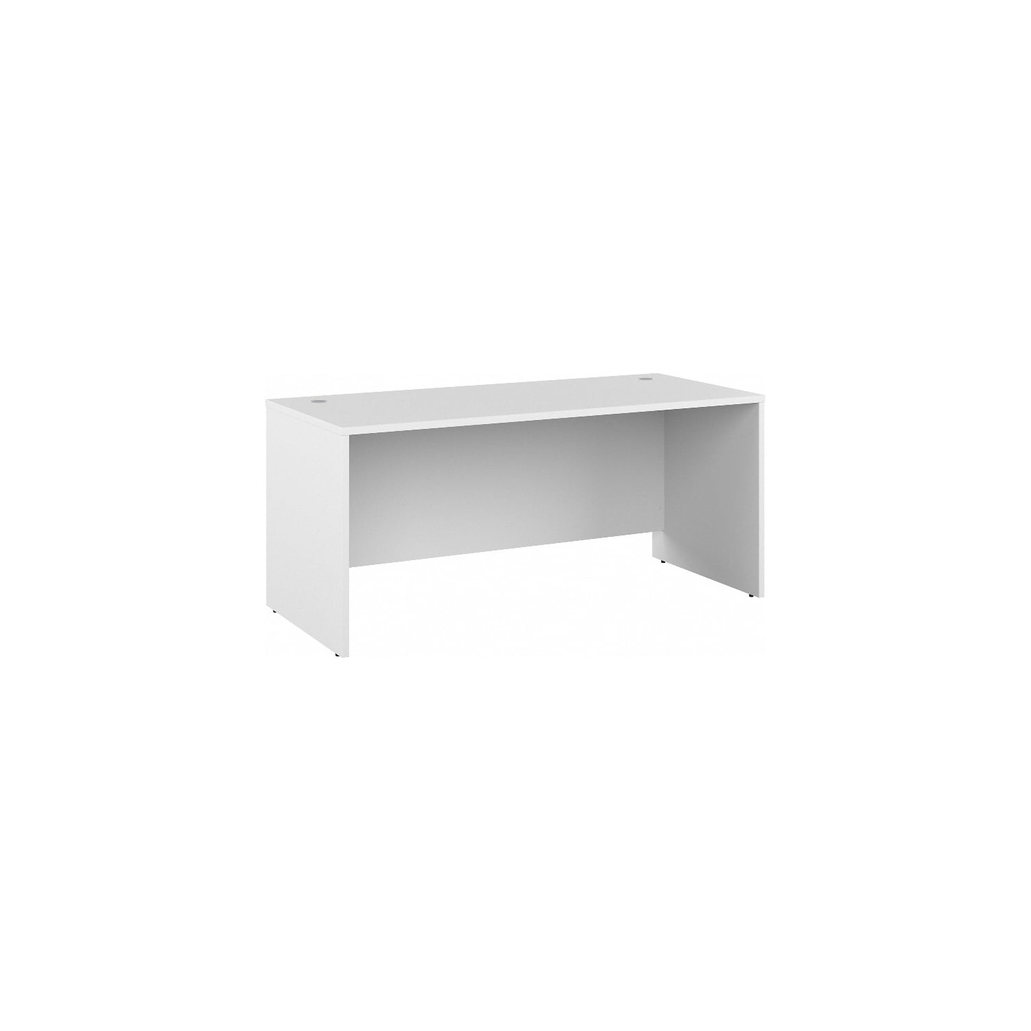 Studio C 66W x 30D Office Desk in White - Engineered Wood