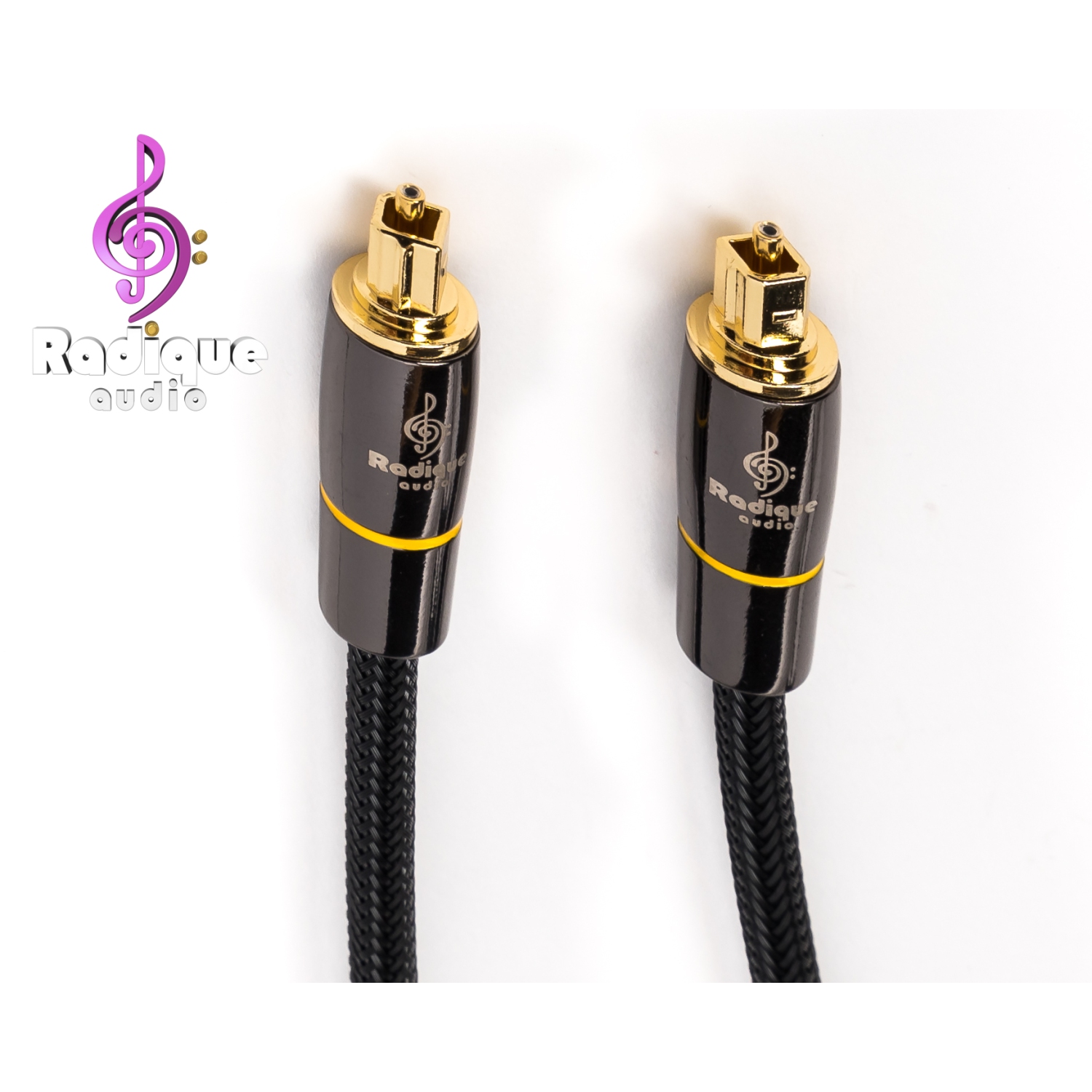 Radique Audio Black Series Digital Optical Cable - 1 m