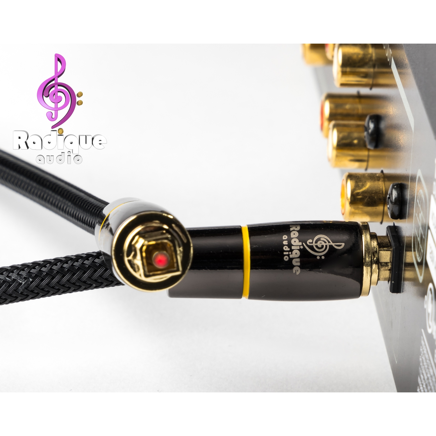 Radique Audio Black Series Digital Optical Cable - 1 m