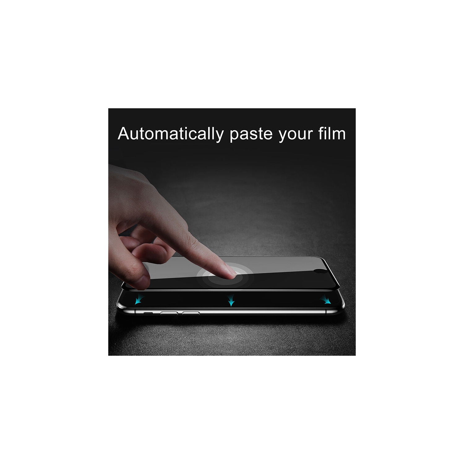 [PAQUET de 2] Protecteur d’écran en verre trempé noir pour iPhone 11 Pro Max d’Apple - convient aux étuis