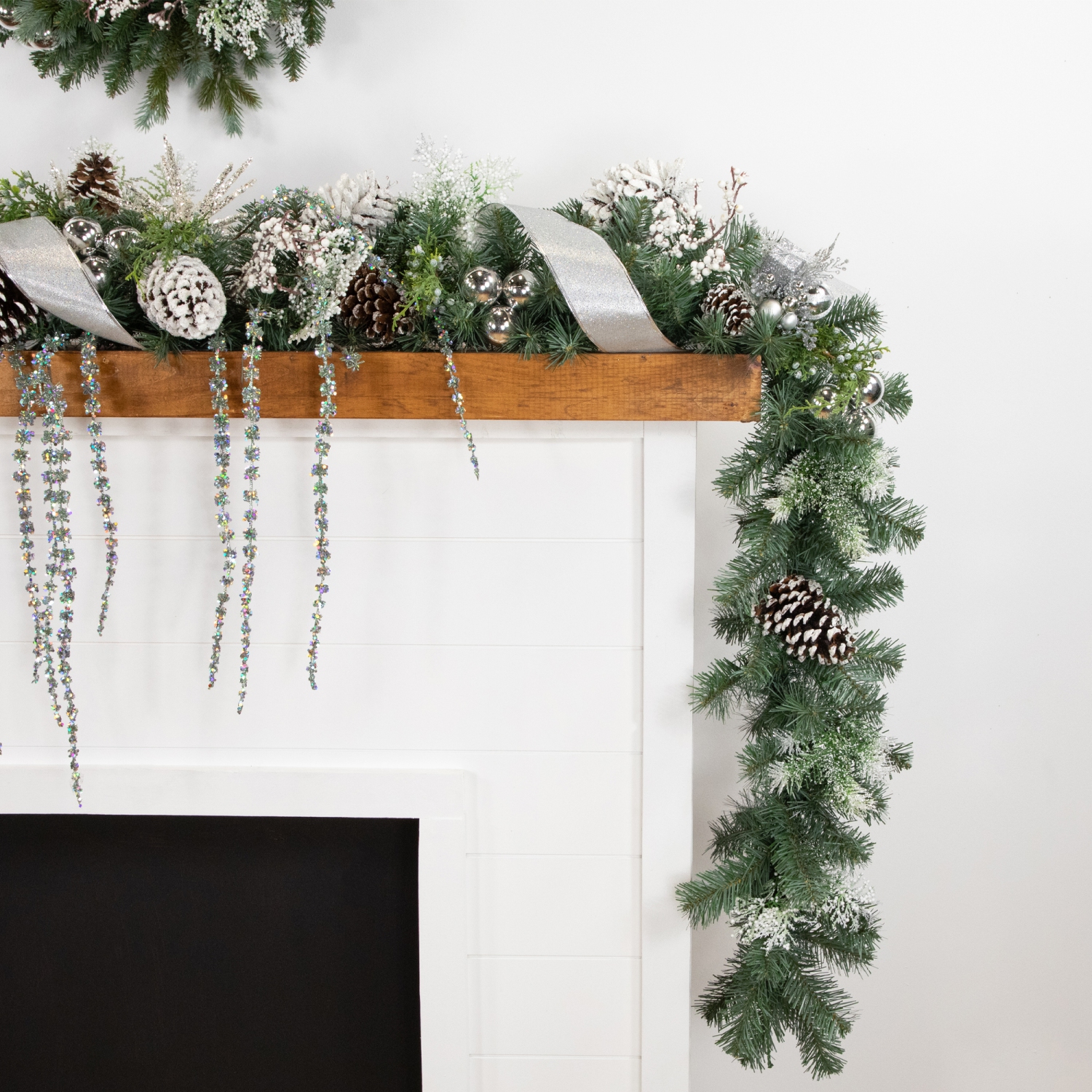 Guirlande de Noël en épinette artificielle Colorado de 9 pi x 12 po, sans lumières