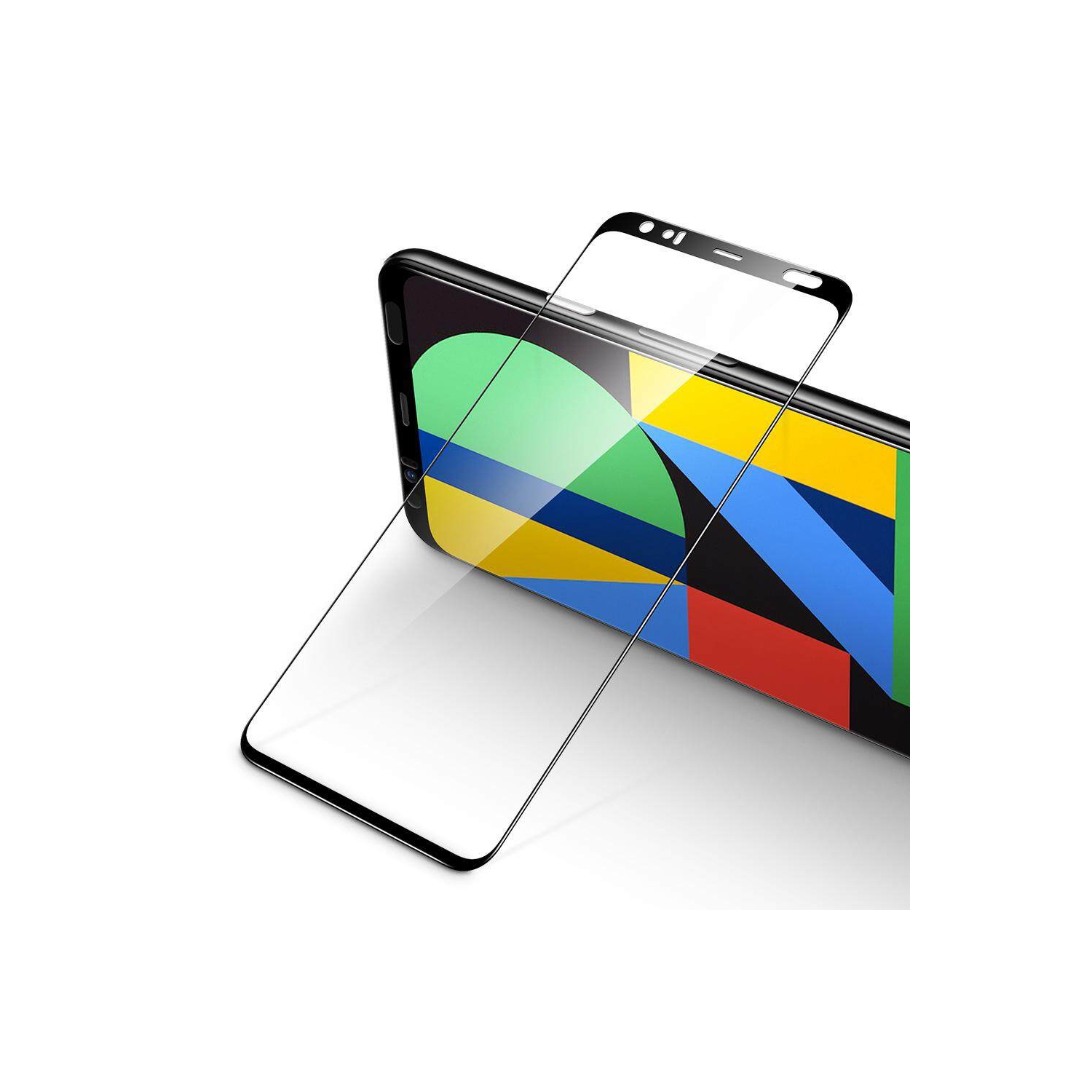 (Paquet de 2) Protecteur d’écran ACL en verre trempé noir pour Pixel 4 XL de Google