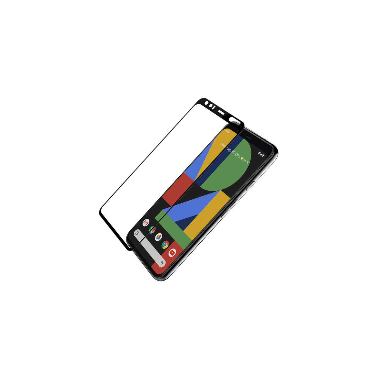 (Paquet de 2) Protecteur d’écran ACL en verre trempé noir pour Pixel 4 XL de Google