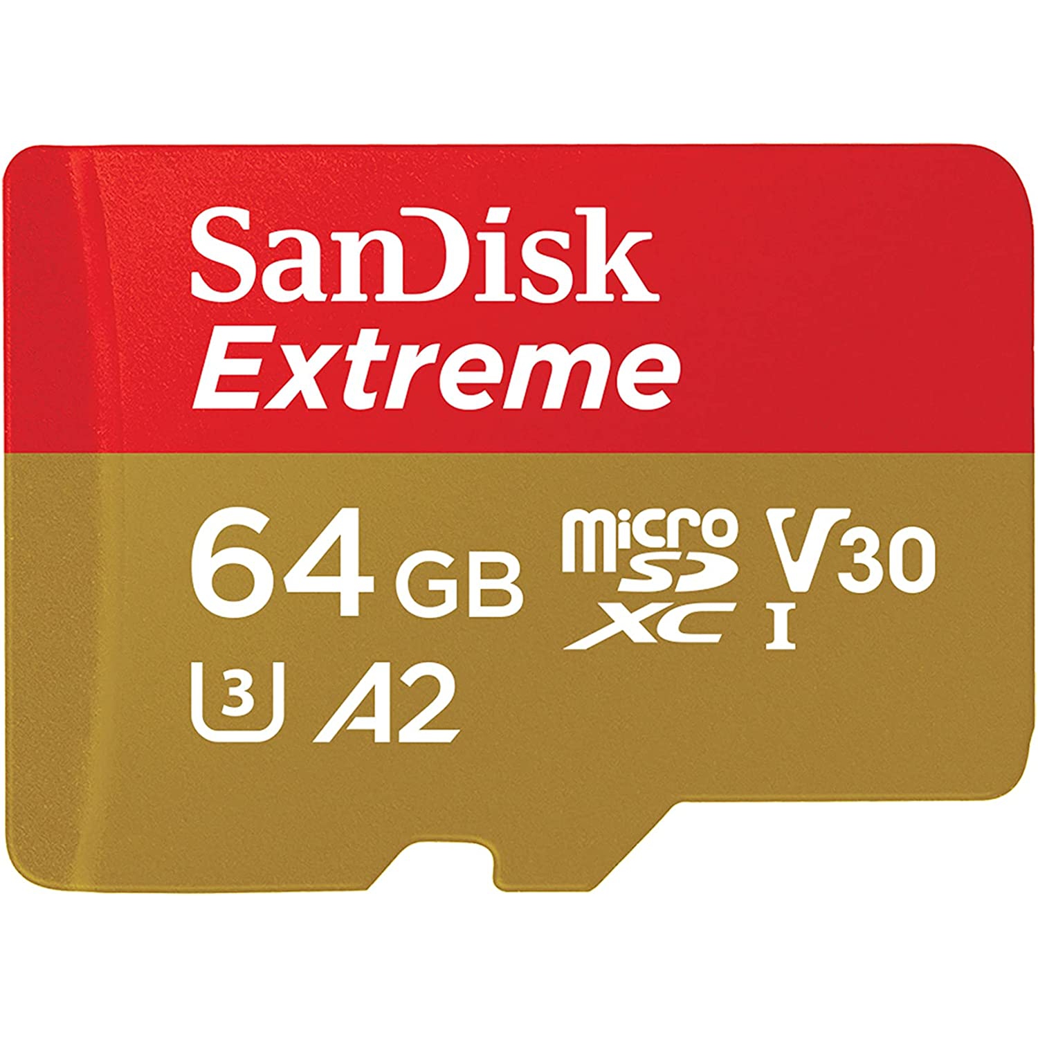 SanDisk 64GB Extreme Micro SDXC Memory Card - (SDSQXAH-064G-GN6MA) + Adapter