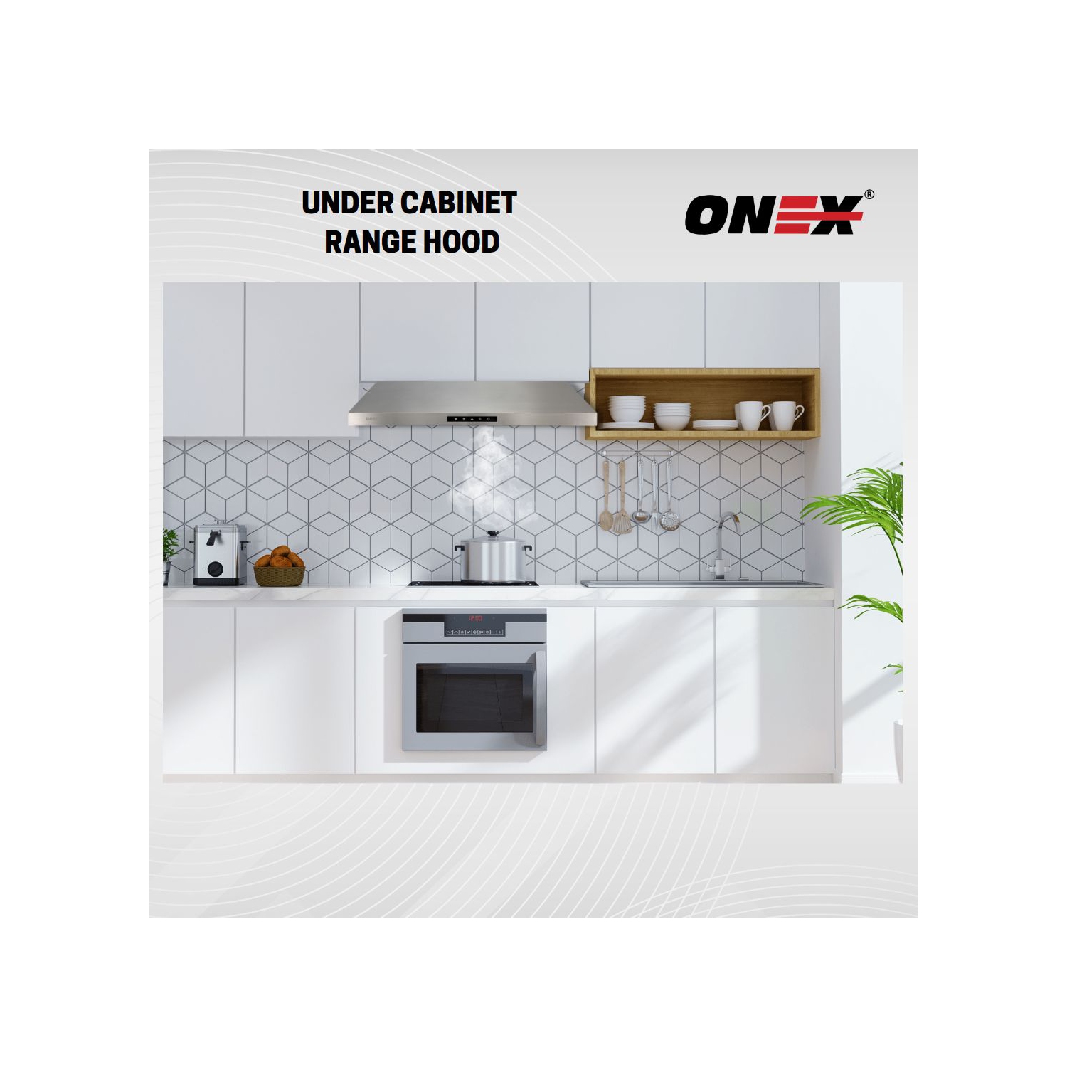 ONEX® 30" 700 CFM Hotte de cuisinière sous armoire en acier inoxydable #OHF60WH