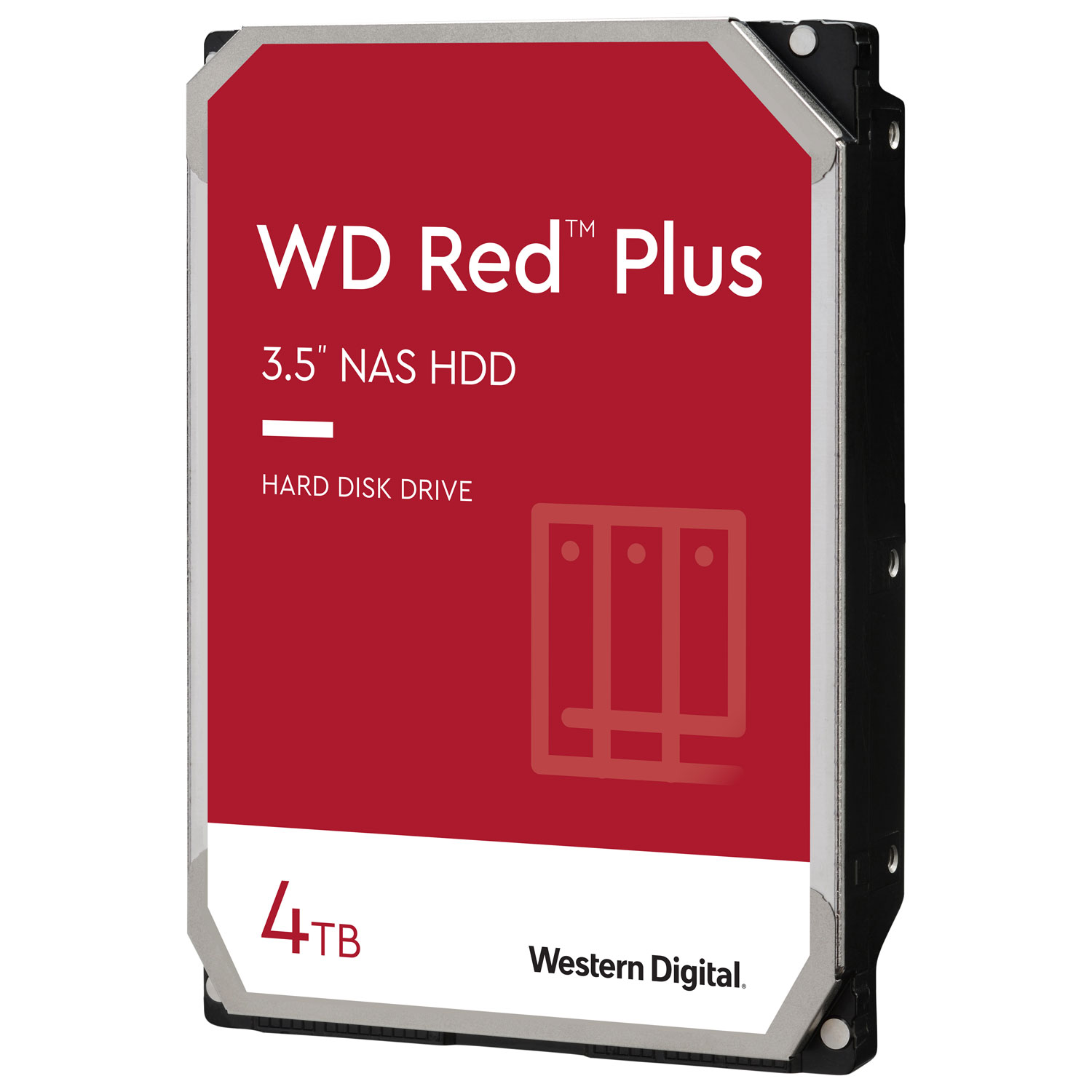WD Red Plus 4TB 5640RPM SATA Internal NAS Hard Drive (WDBC9V0040HH1-WRSN)