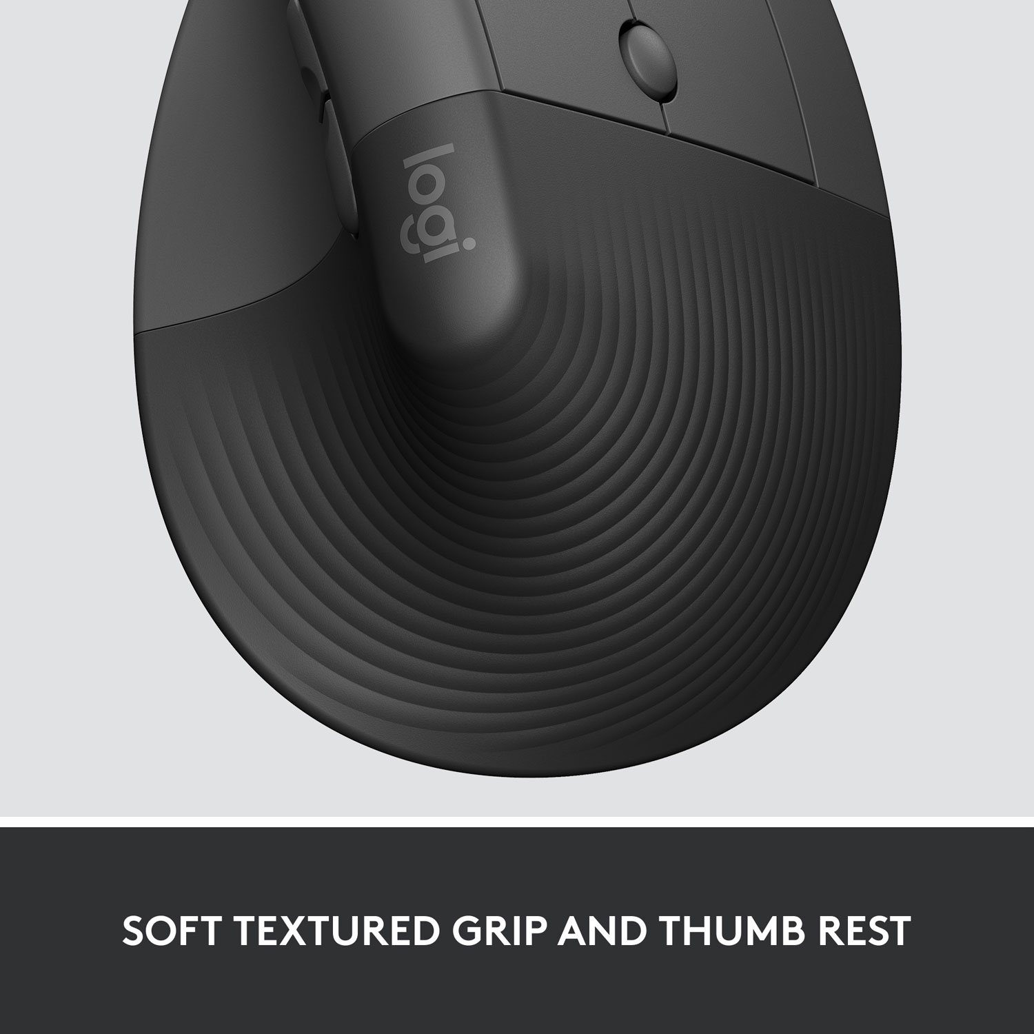 Souris Bluetooth verticale ergonomique Lift de Logitech - Graphite