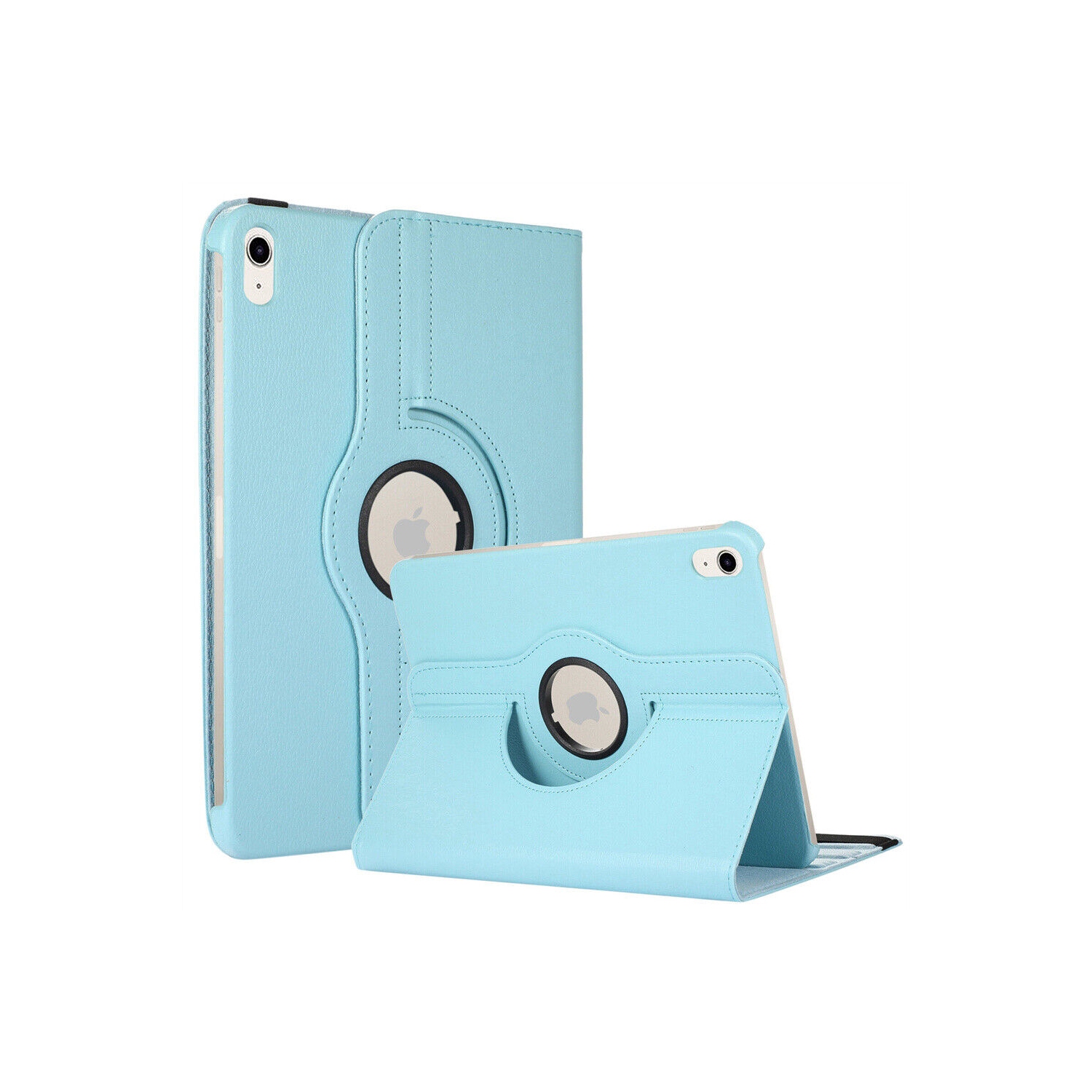 [CS] 360 Rotating PU Leather Stand Case Smart Cover for iPad 10th Gen. / iPad 11th Gen., Light Blue