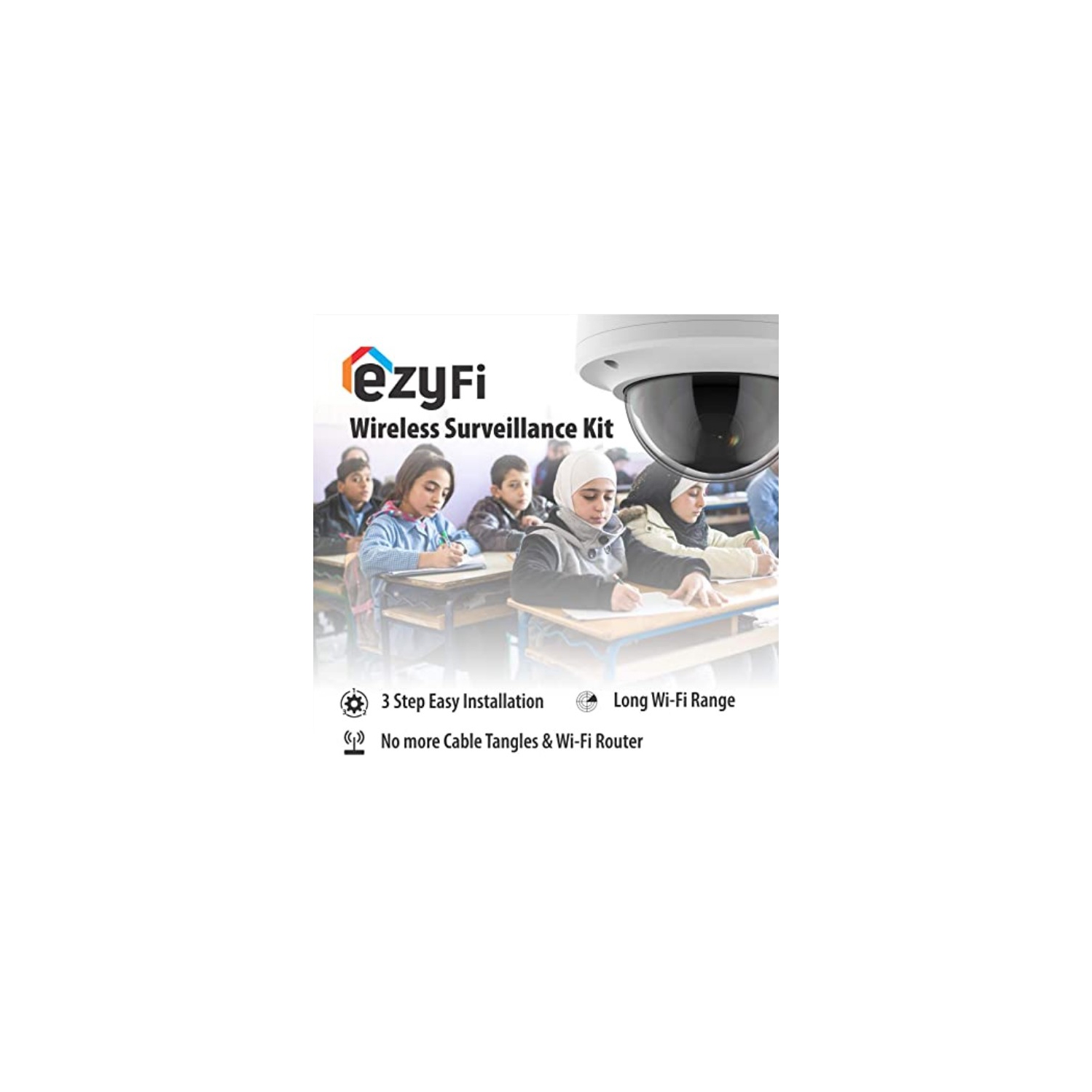 CP Plus EzyFi Wireless NVR Surveillance Camera Kit
