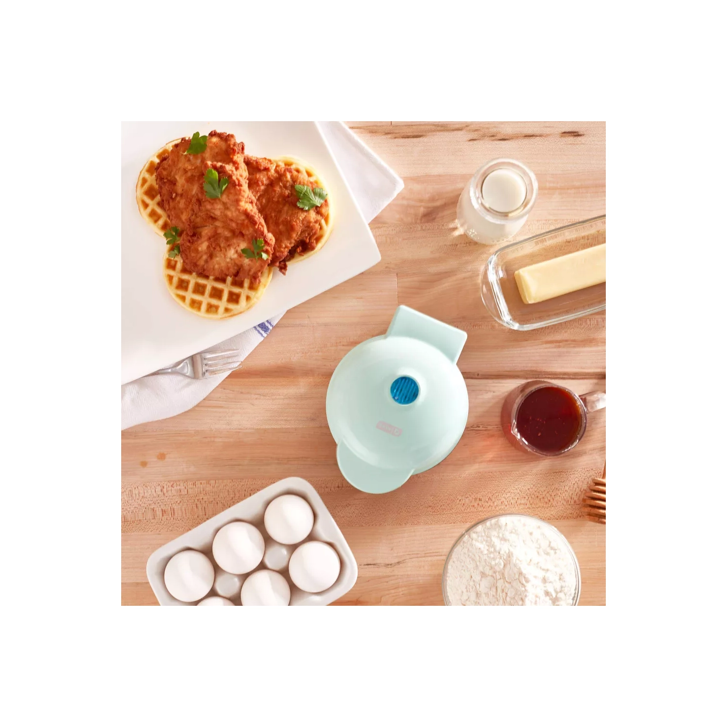 Mini gaufrier Dash - Aqua - 52912898