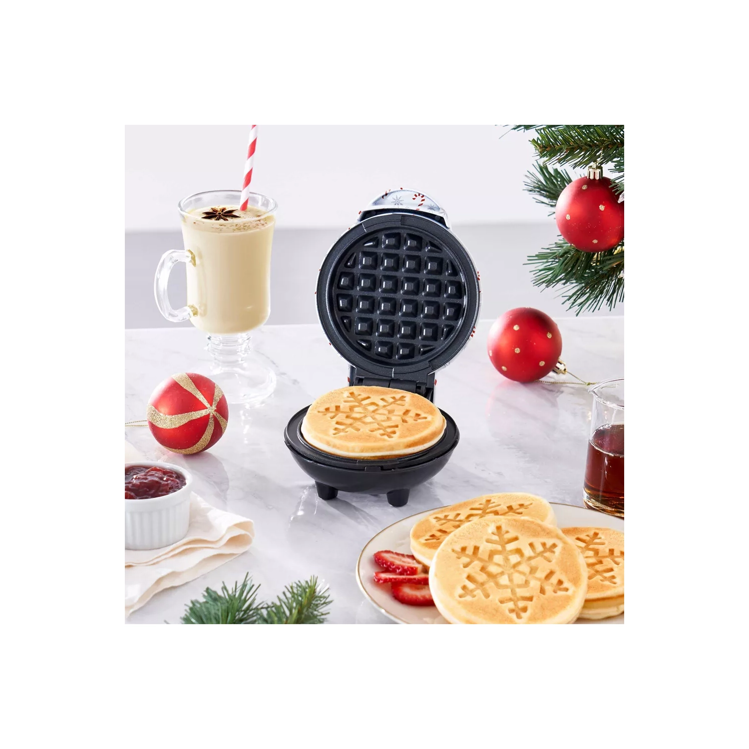 Dash Snowflake Print Mini Waffle Maker - Multicolour - 82705381