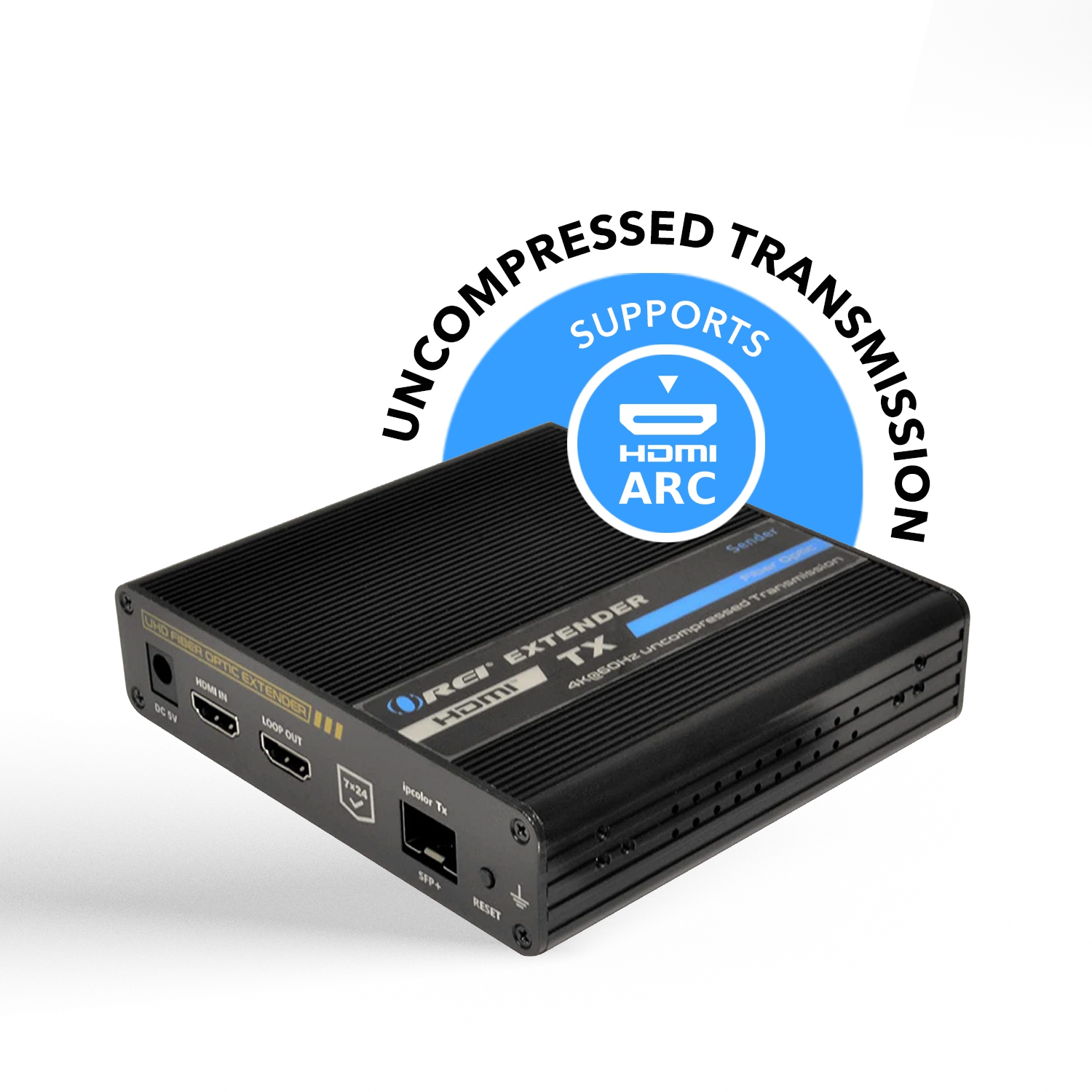 4K HDMI Extender Balun Over Fiber Optic Cable, HDR10, ARC & RS-232 Up to 40 KM - One to Many