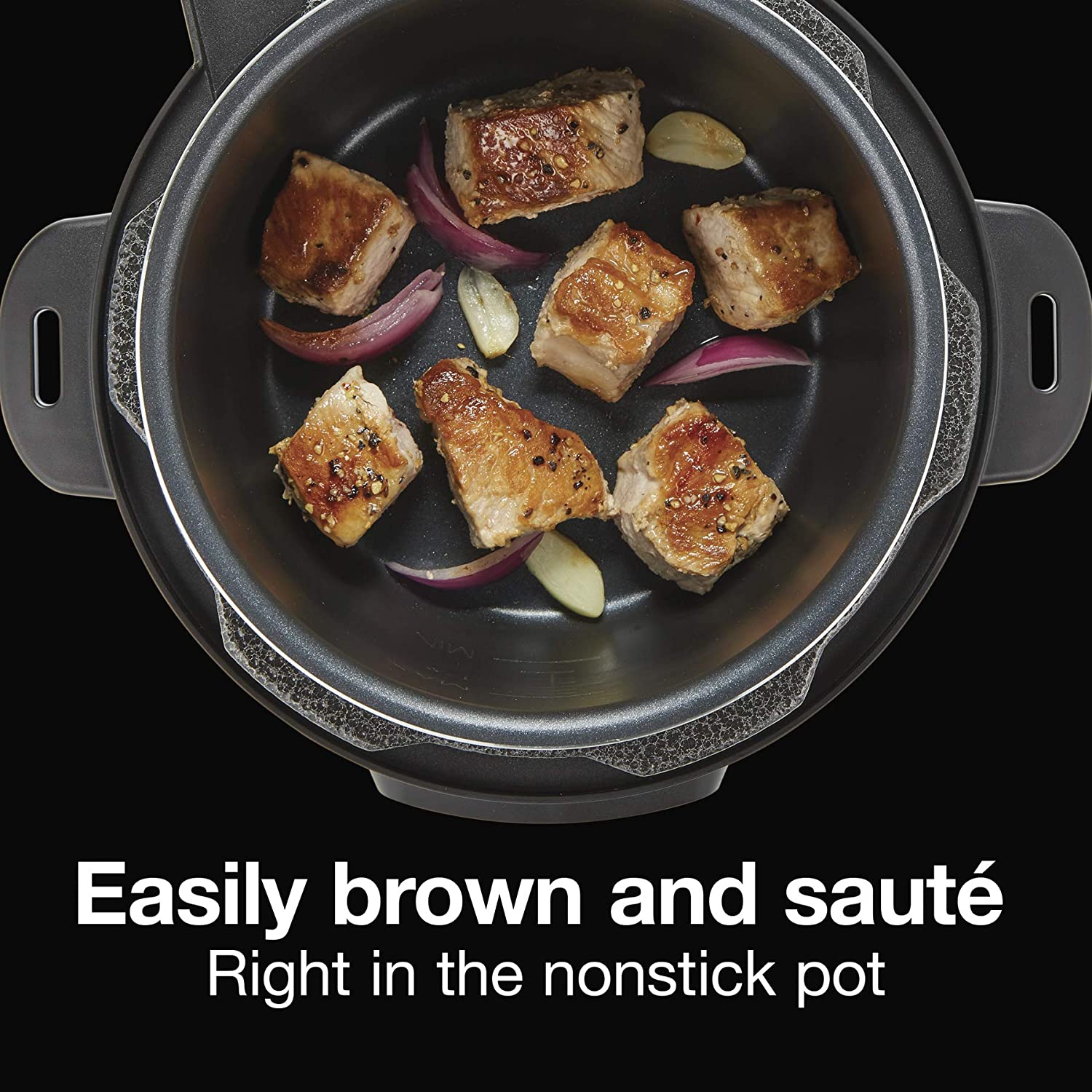 Proctor-Silex Simplicity Autocuiseur électrique 4 en 1, 3 pintes multifonction avec cuisson lente, vapeur, sauté, riz, acier inoxydable