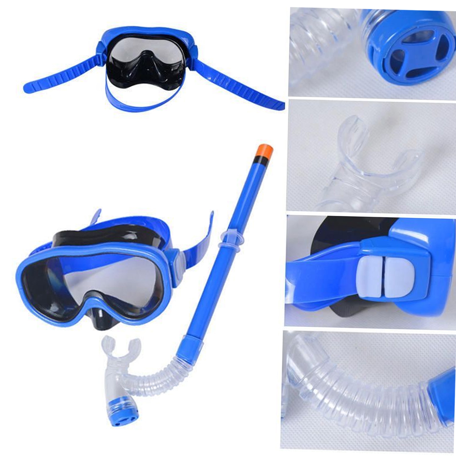 Caruba Masque de plongée intégral Swift pliable + support Action Cam (noir S/M