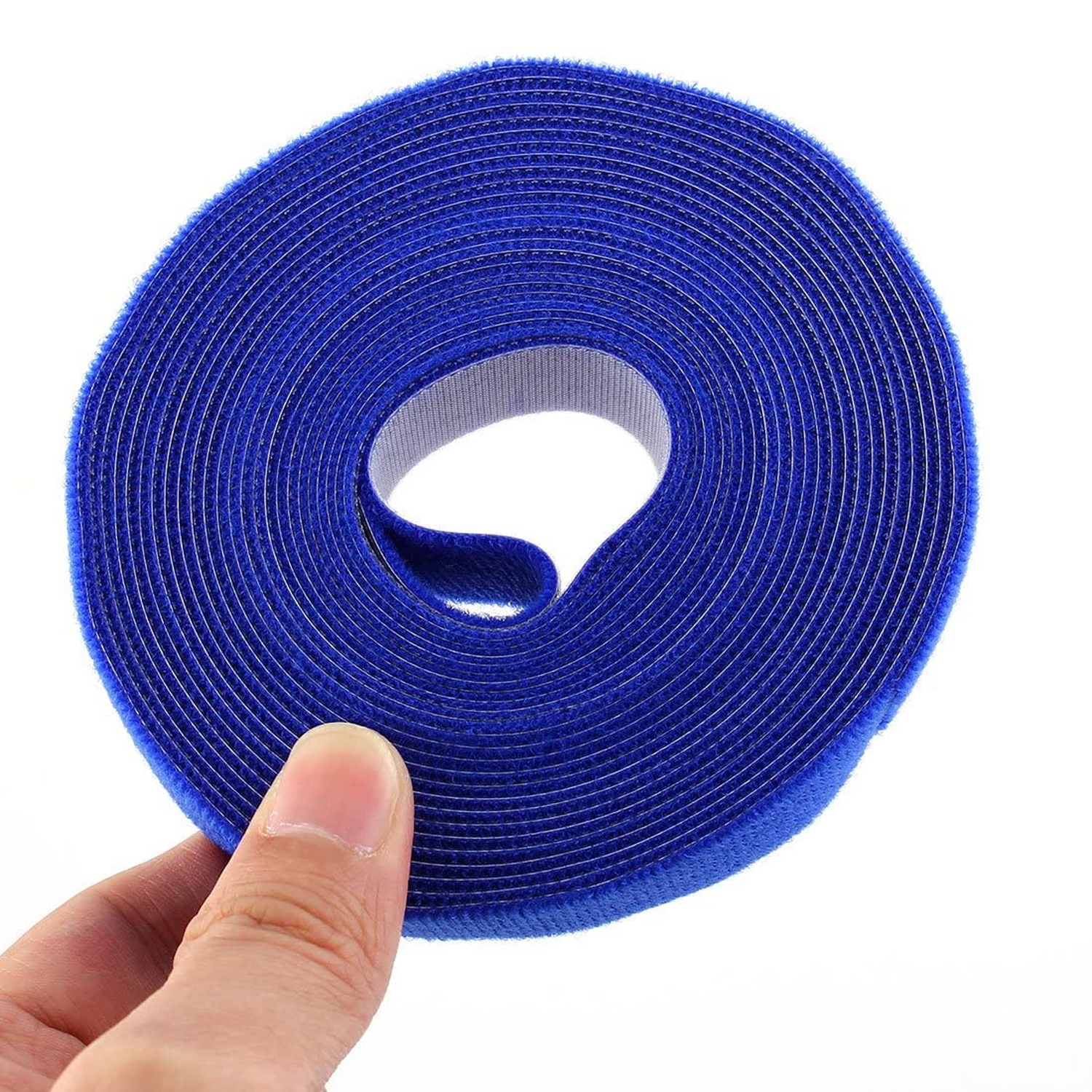 Reusable Self Adhesive Cable Straps-Blue