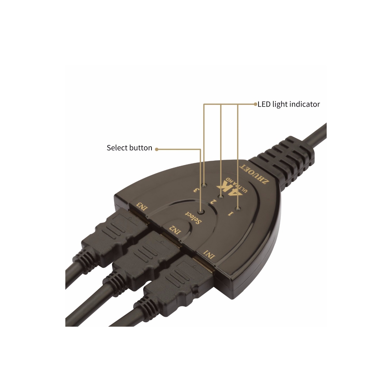 Répartiteur HDMI à 3 ports; Boîte de commutateur multiple; Boîte de commutateur; ACL; TVHD PS3; Xbox