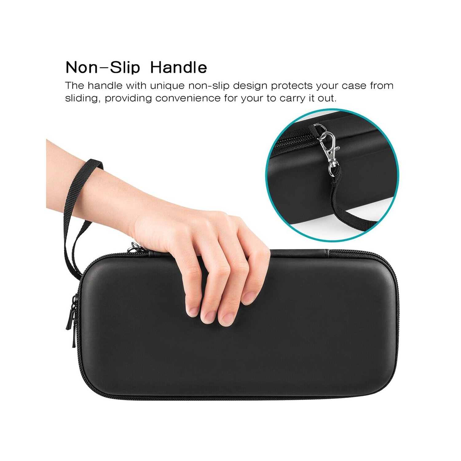 Étui de transport portatif avec plusieurs espaces de rangement pour Nintendo Switch Lite 2019