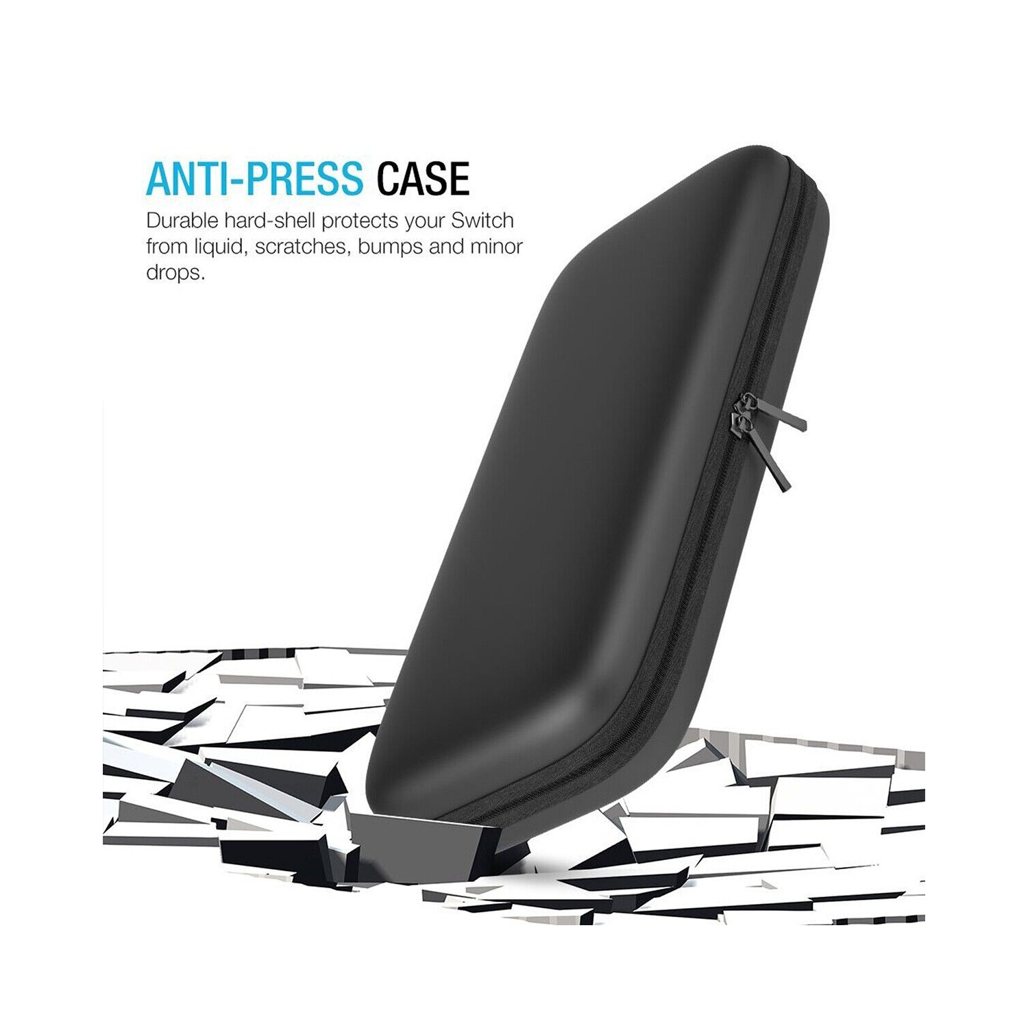 Étui de transport portatif avec plusieurs espaces de rangement pour Nintendo Switch Lite 2019