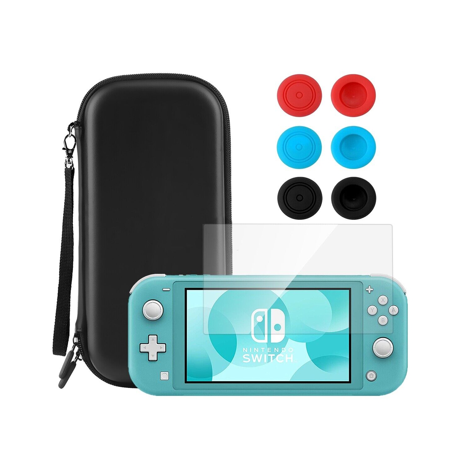 Étui de transport portatif avec plusieurs espaces de rangement pour Nintendo Switch Lite 2019