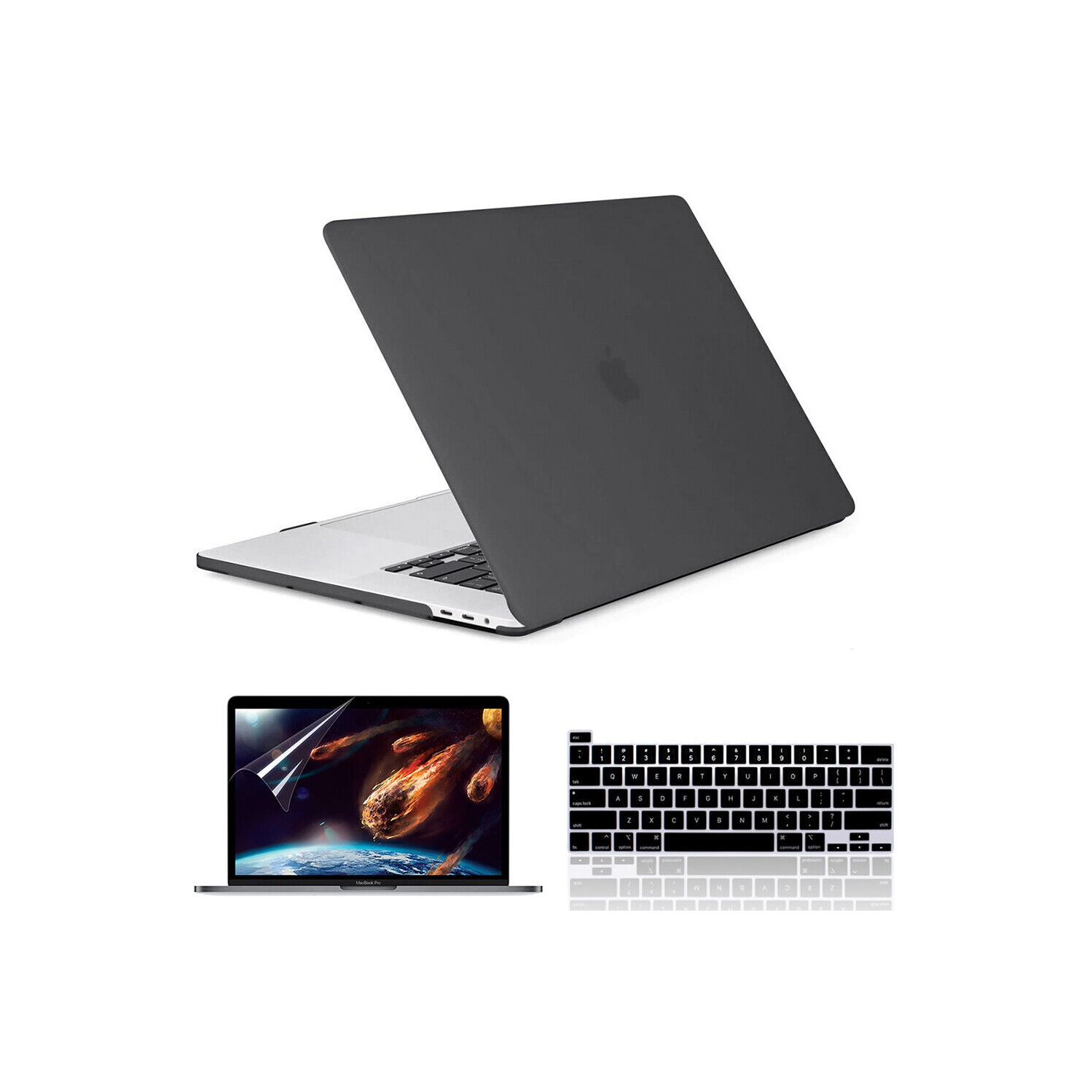 For MacBook 12inch with Retina Display A1534 Plastic Hard Shell+KB Skin+LCD Film