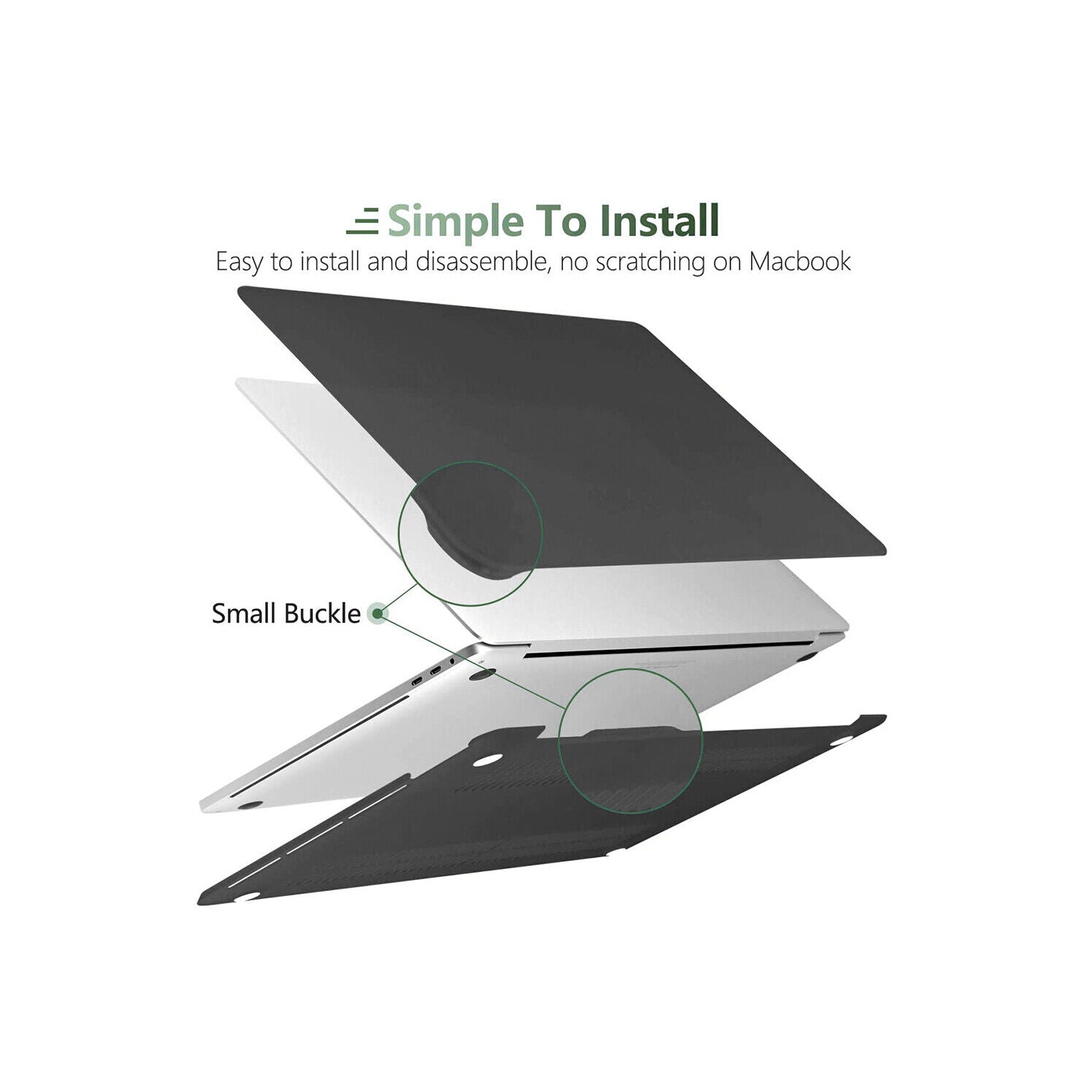 For MacBook 12inch with Retina Display A1534 Plastic Hard Shell+KB Skin+LCD Film