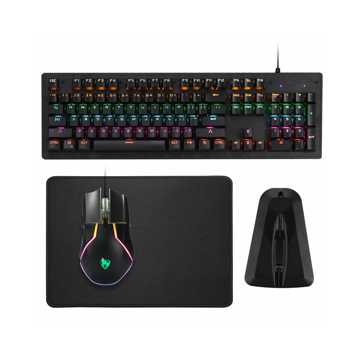 ENSEMBLE CLAVIER ET souris DE jeu PRO LED avec rétroéclairage multicolore changeant de souris CA