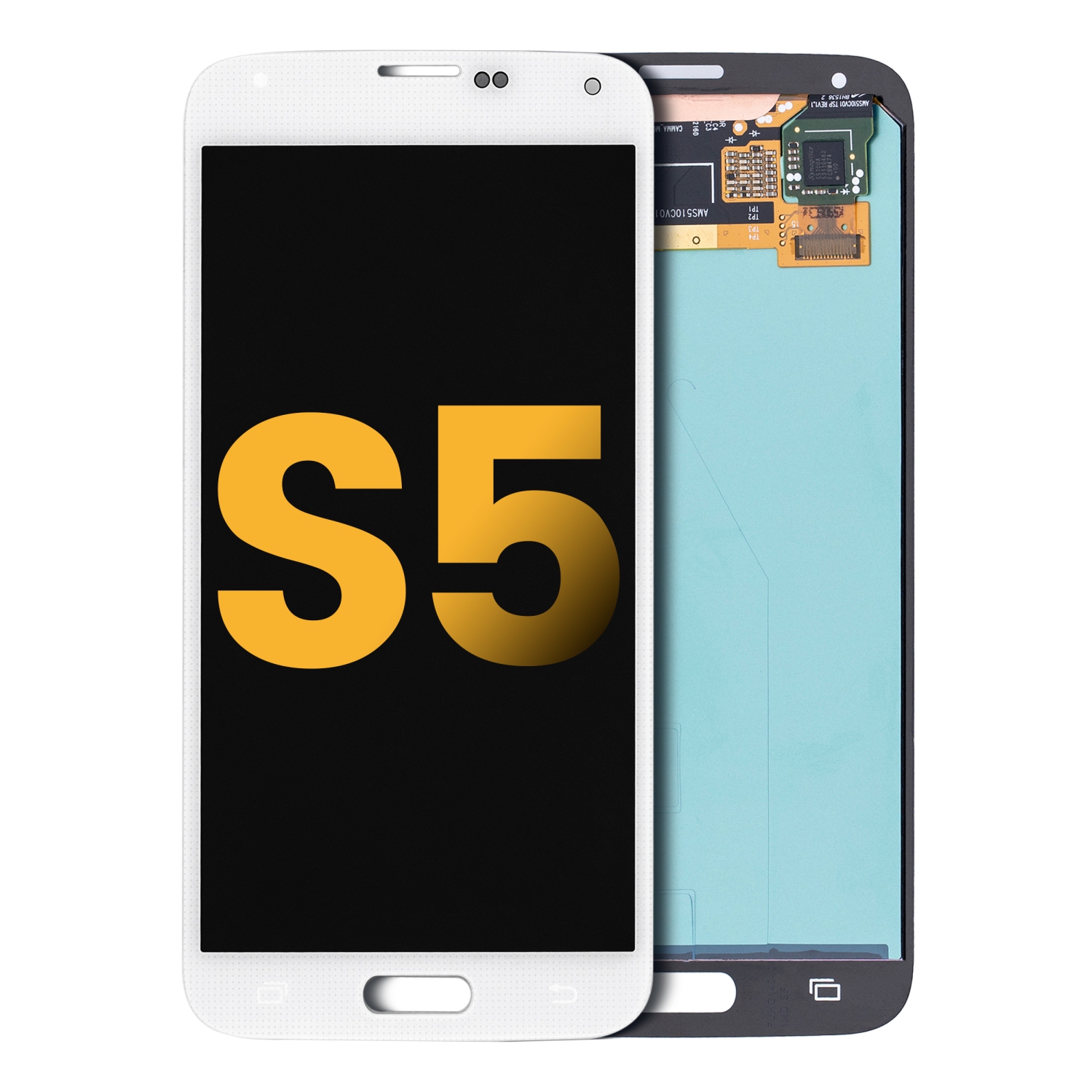 Refurbished - Replacement OLED Assembly Without Frame Compatible For Samsung Galaxy S5 (White)