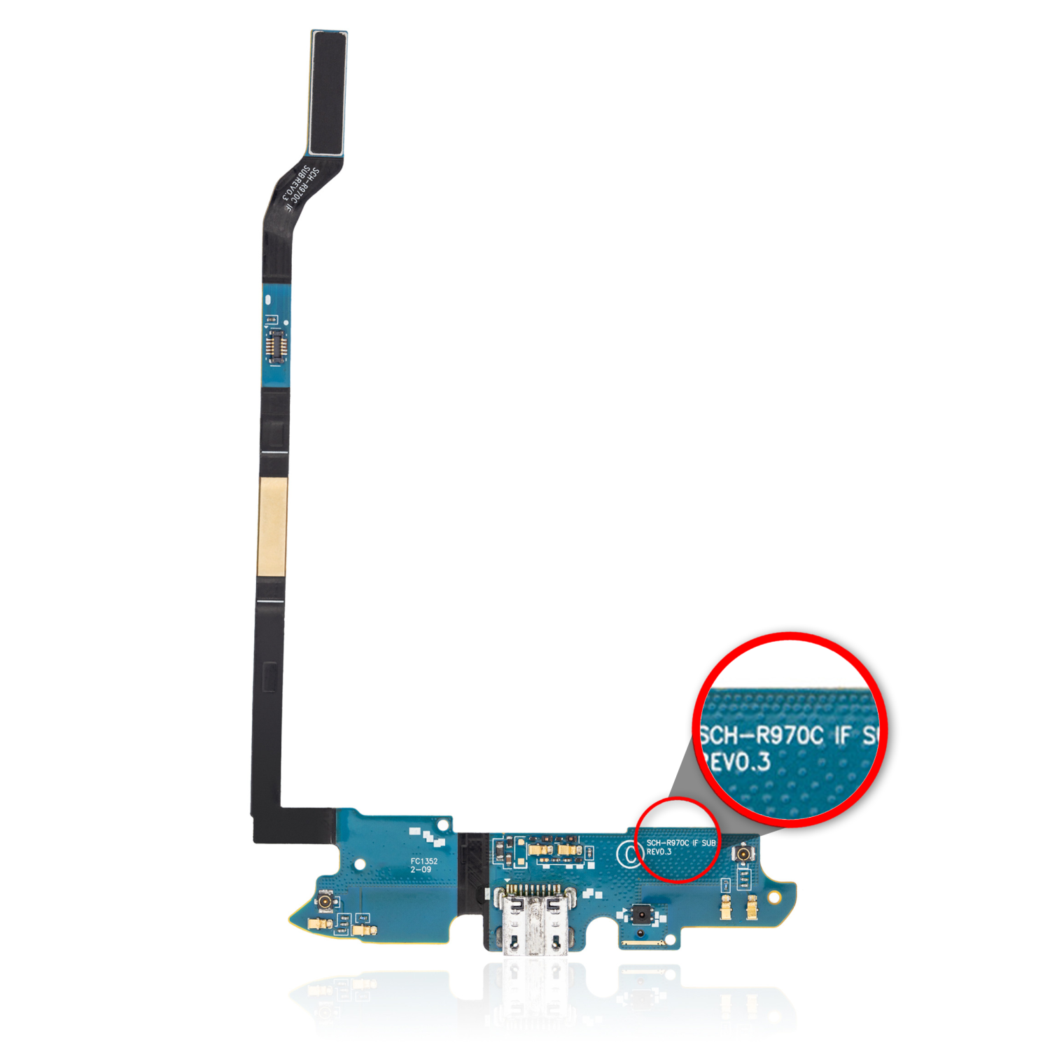 Replacement Charging Port Flex Cable Compatible For Samsung Galaxy S4 (US Cellular)