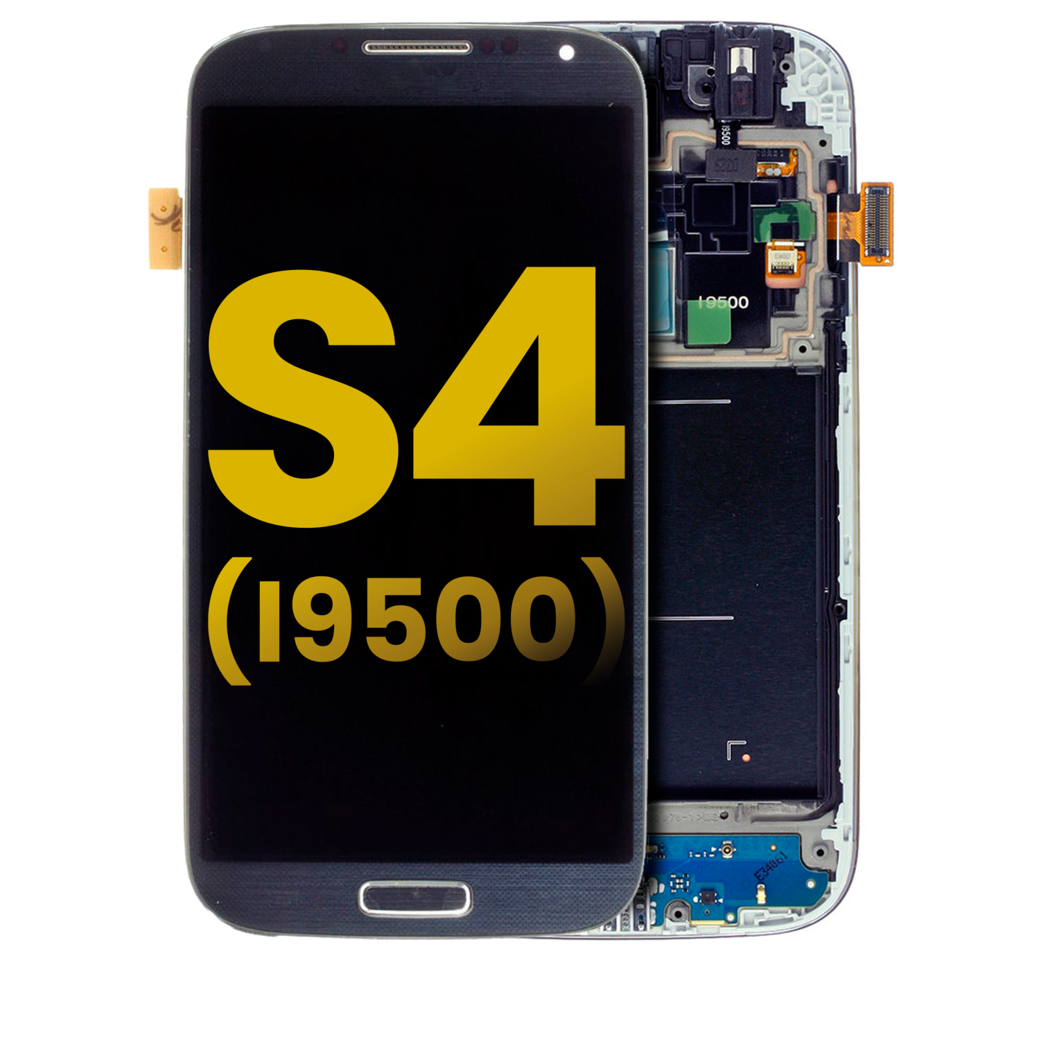 Refurbished - Replacement OLED Assembly With Frame Compatible For Samsung Galaxy S4 (i9500) (International Version) (Black)