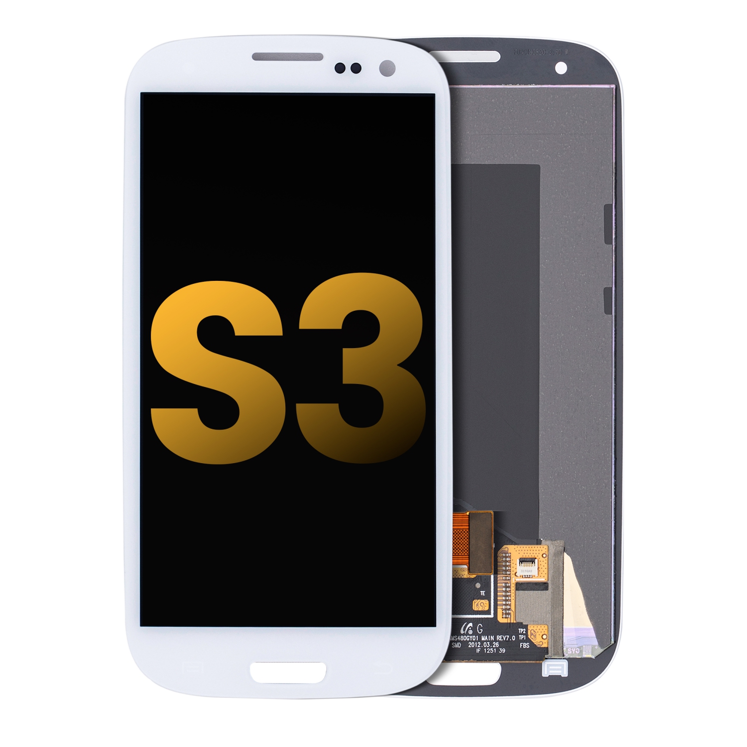 Refurbished - Replacement LCD Assembly Without Frame Compatible For Samsung Galaxy S3 (White)