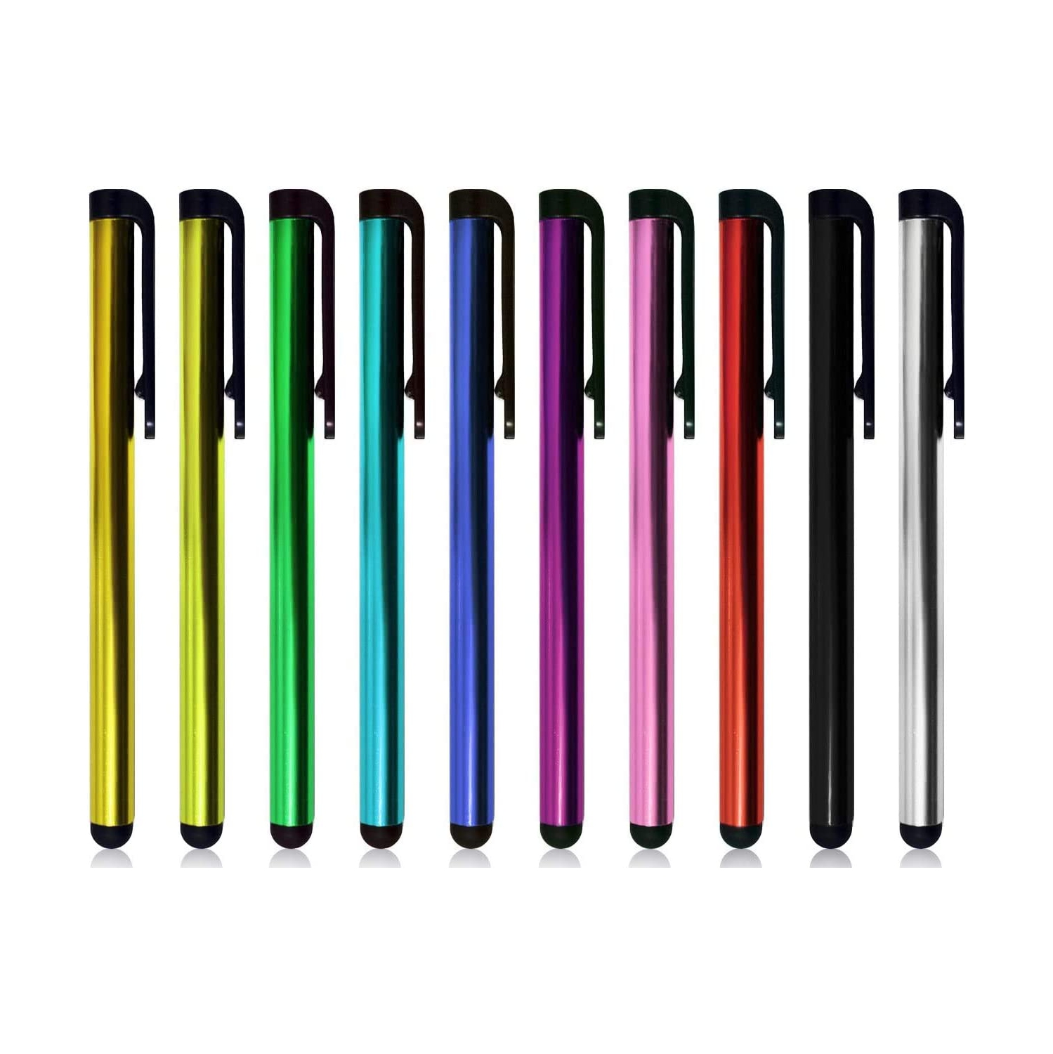 10 x Universal Metal Stylus Touch Screen Pens for Smart Phones/Apple iPhone/iPad / Tablet and Other Devices.