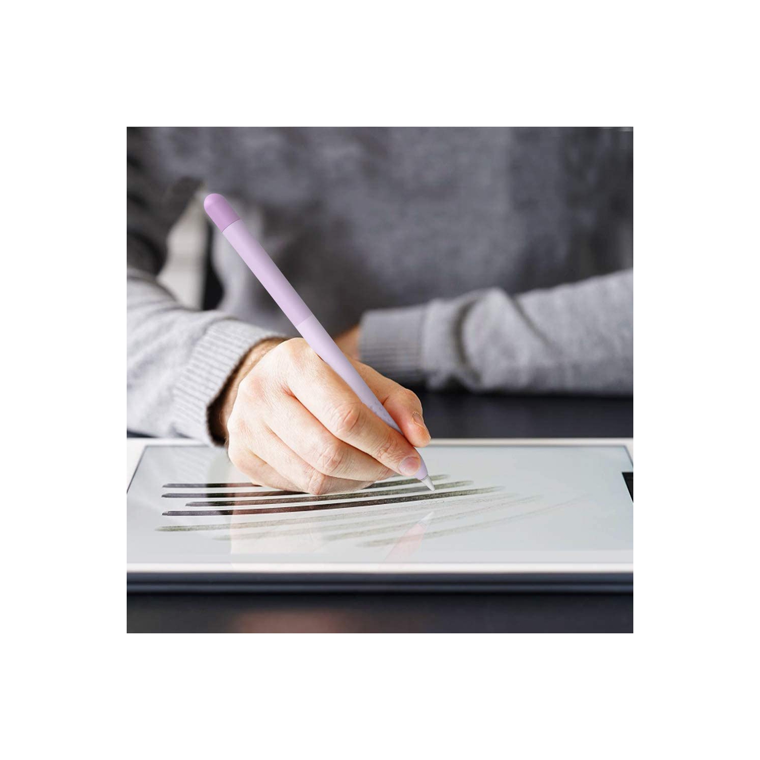 Gradient Color Case Cover for Apple Pencil 1st Gen Silicone Protective Sleeve Grip Accessories Compatible