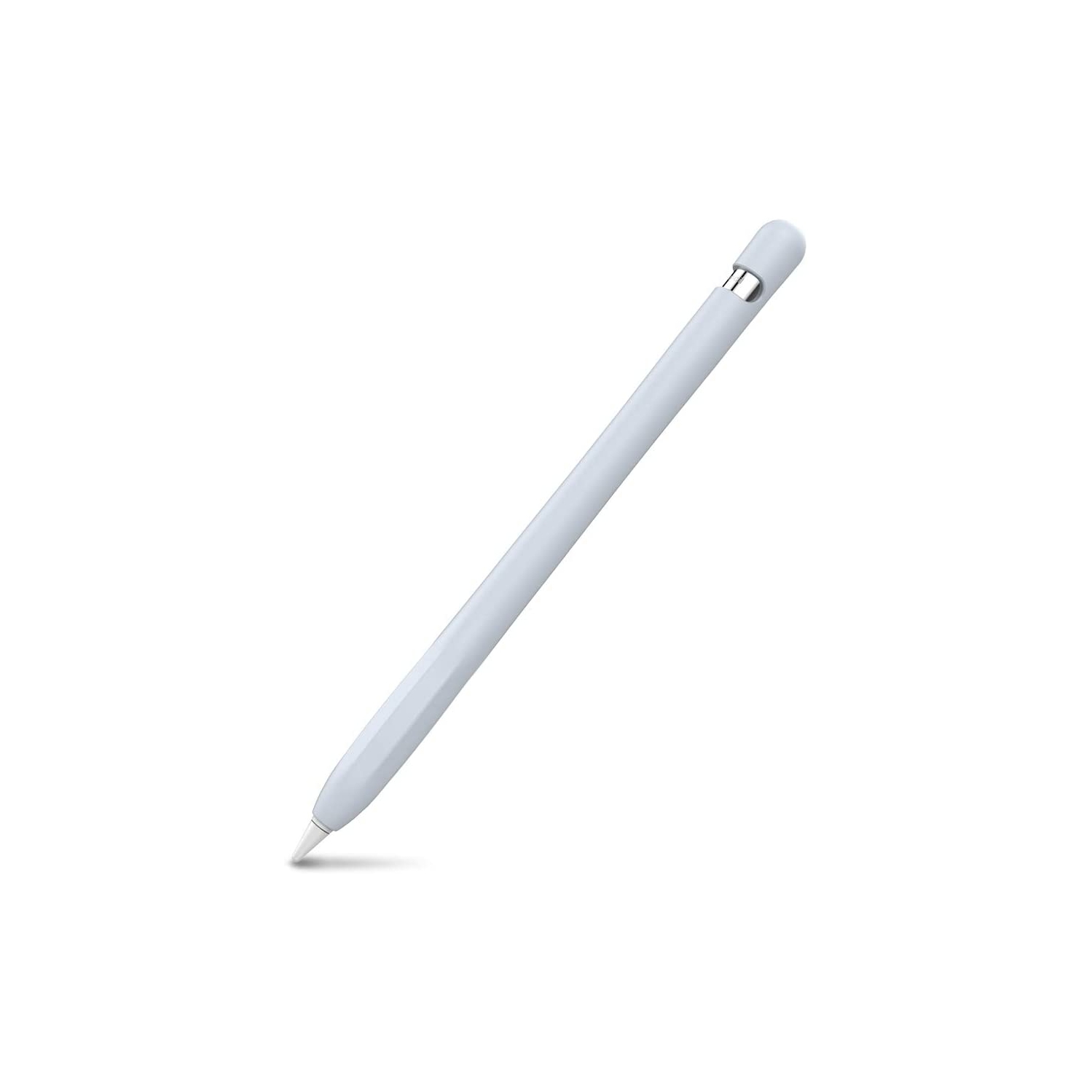 Silicone Case Sleeve Anti-Slip Protective Cover Skin [Added Cable Adapter Tether] Compatible with Apple Pencil