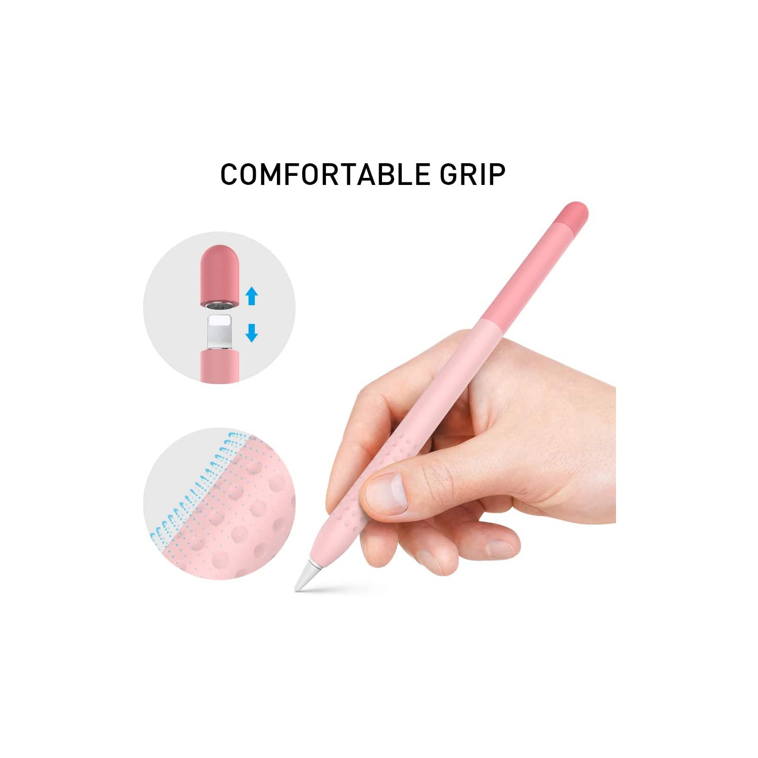 Compatible avec l’étui Apple Pencil de 1re génération, housse en silicone pour étui gradient Colour