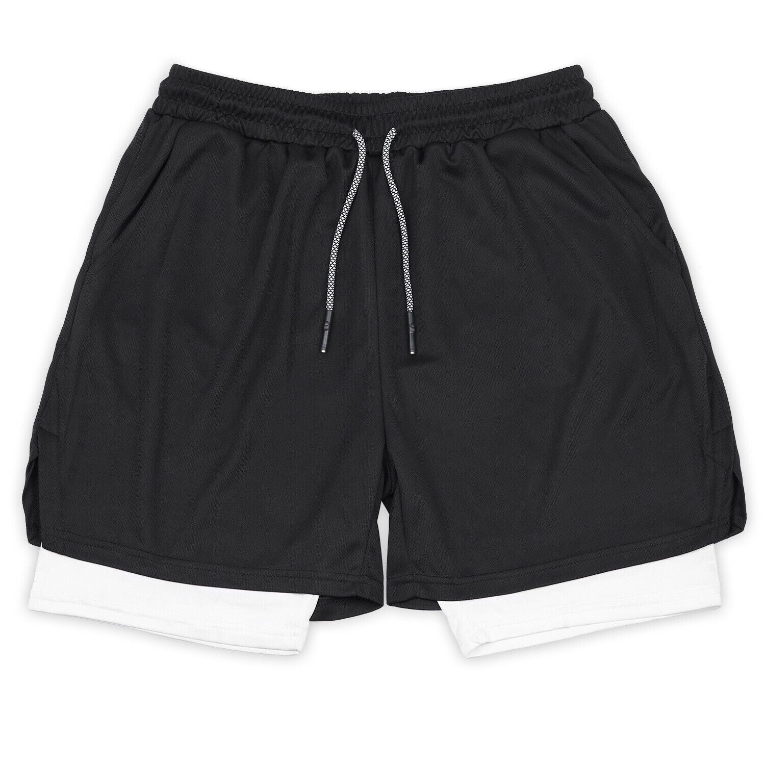 Short de course/de sport 2-en-1 et serviette à refroidissement instantané pour hommes pour la randonnée de yoga estivale