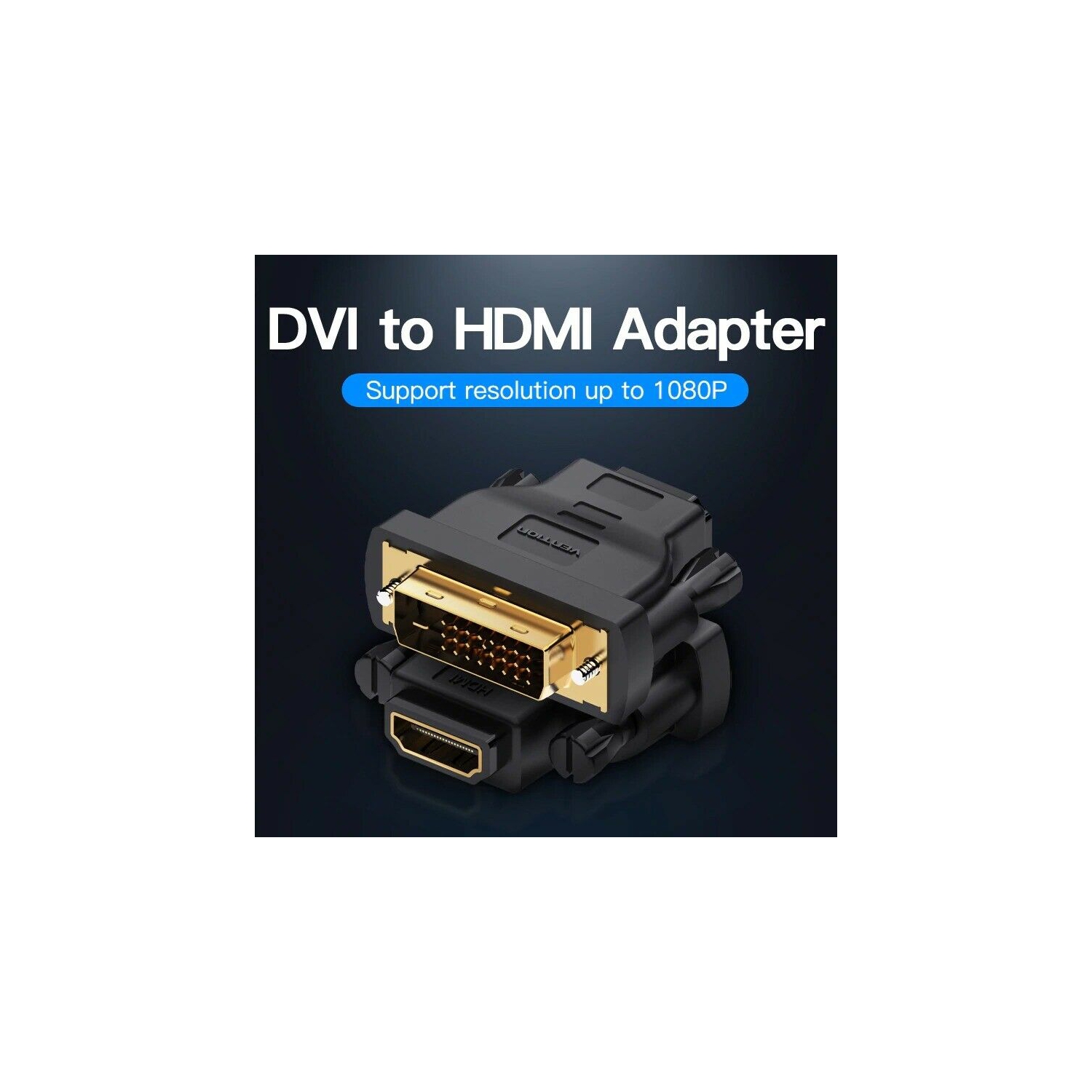 Adaptateur convertisseur DVI mâle à HDMI femelle de SuperShield