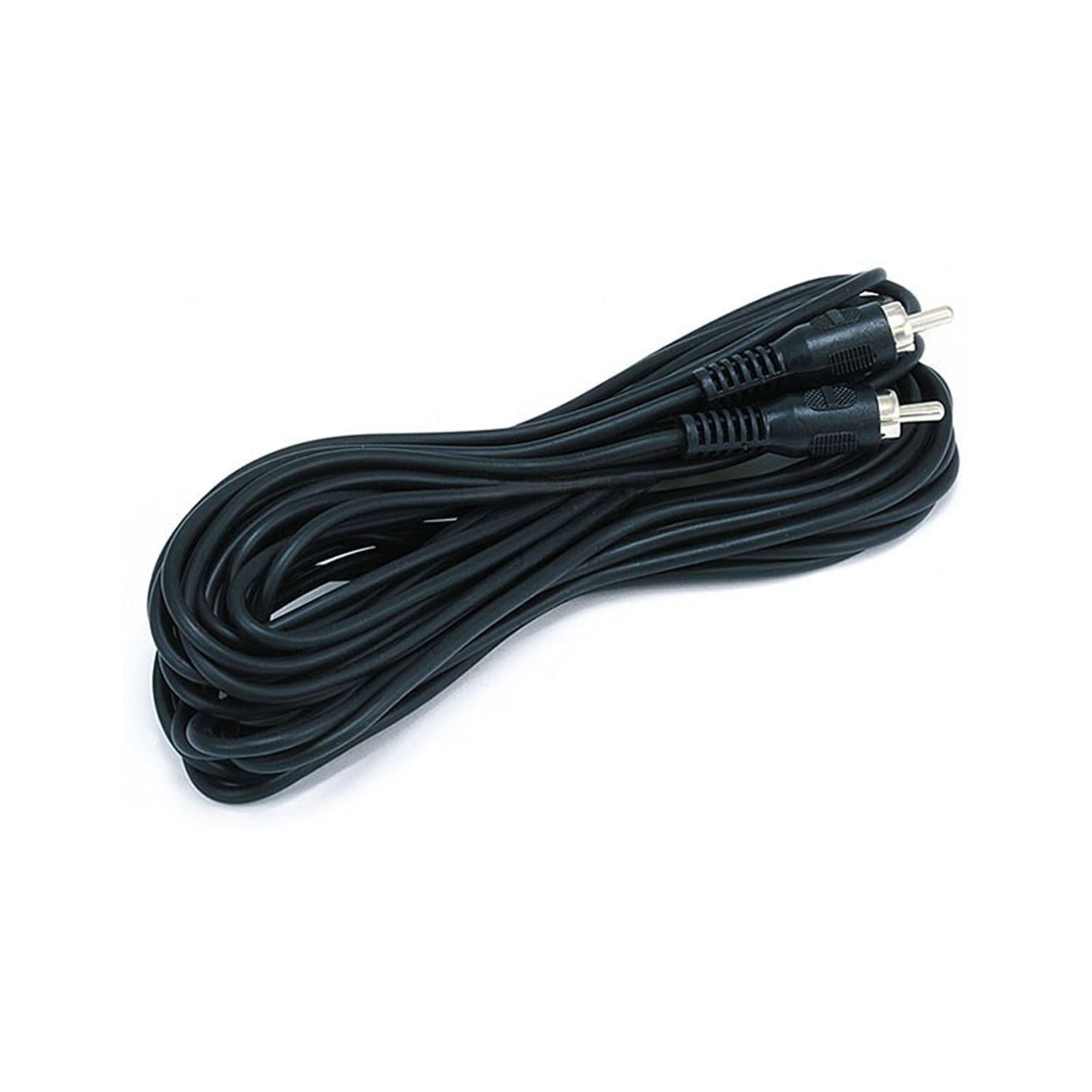 100655 25' RCA Plug/Plug M/M Cable, Black, 1 Pack