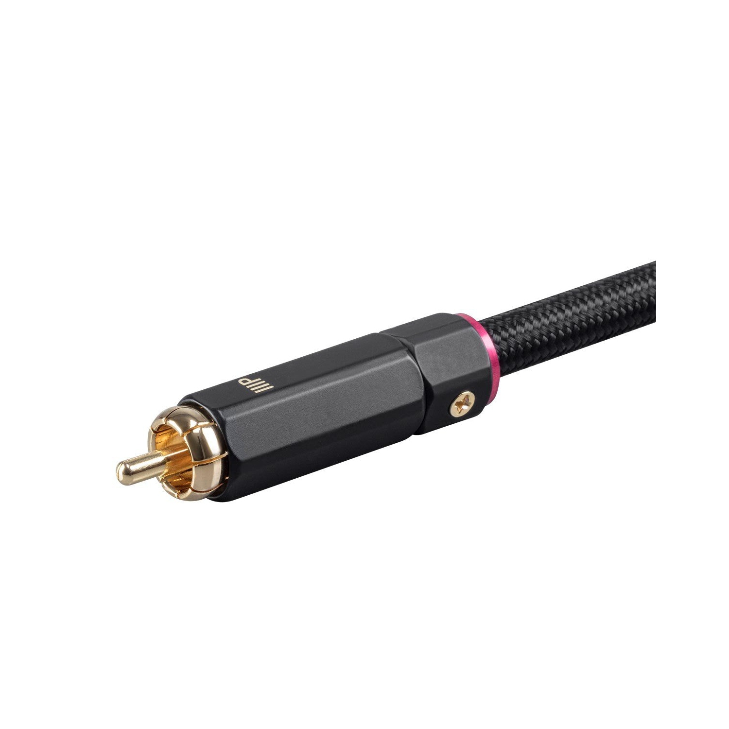 Monopriz – haut-parleur d’extrêmes graves coaxial audio/vidéo numérique RCA série Onix, câble coté RG-6/U 75 ohms, 12 pi, noir