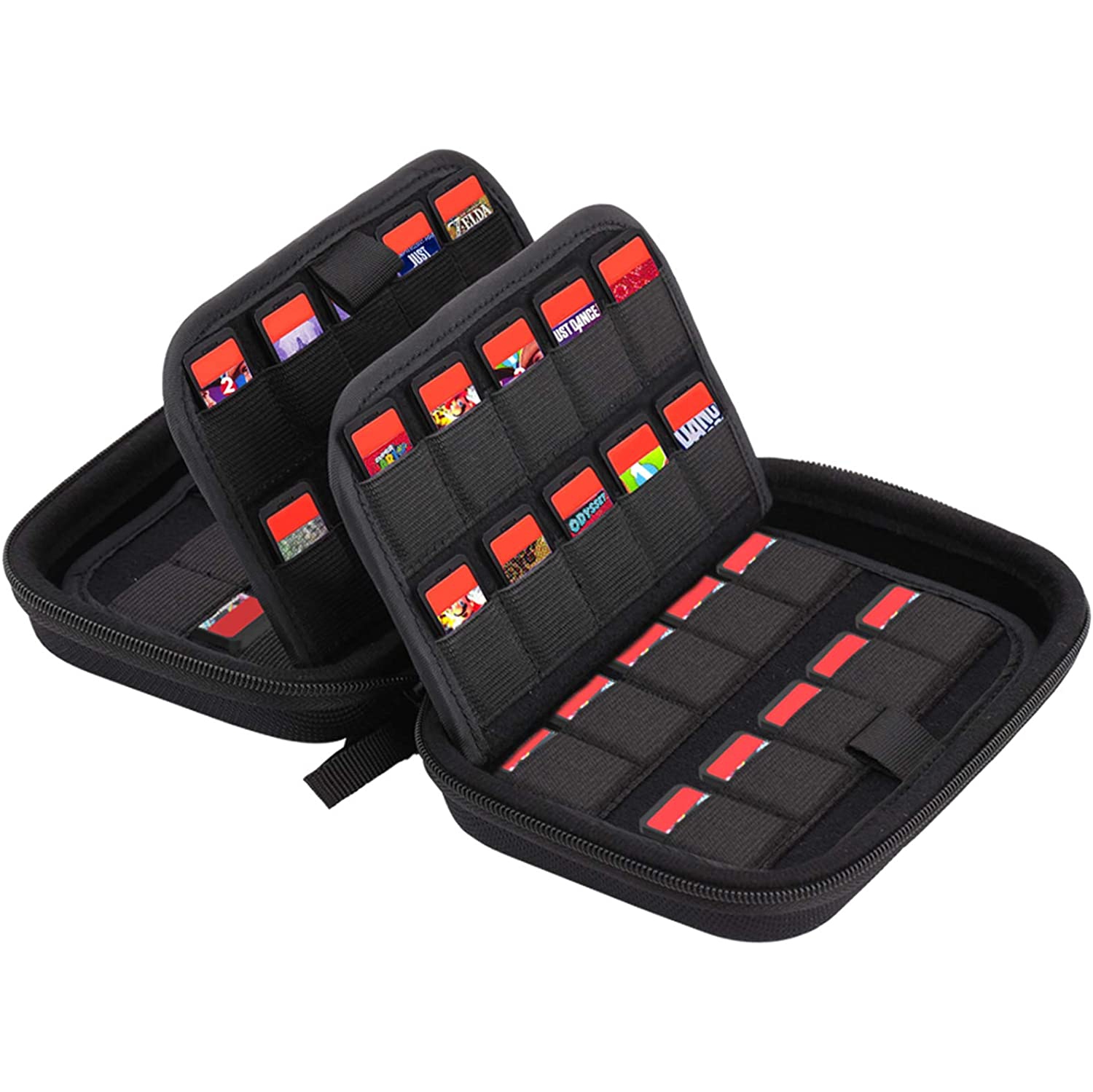 80 Game Card Storage Holder Cartridges Card Organizer Shockproof Water Resistant Card Holder Anti-Scratch Carrying